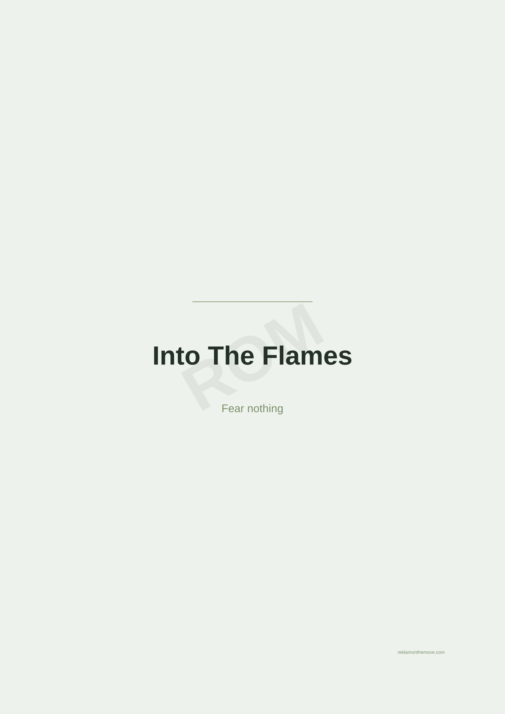 Into The Flames · Adaçayı — ROM dijital ürün önizlemesi (filigranlı)