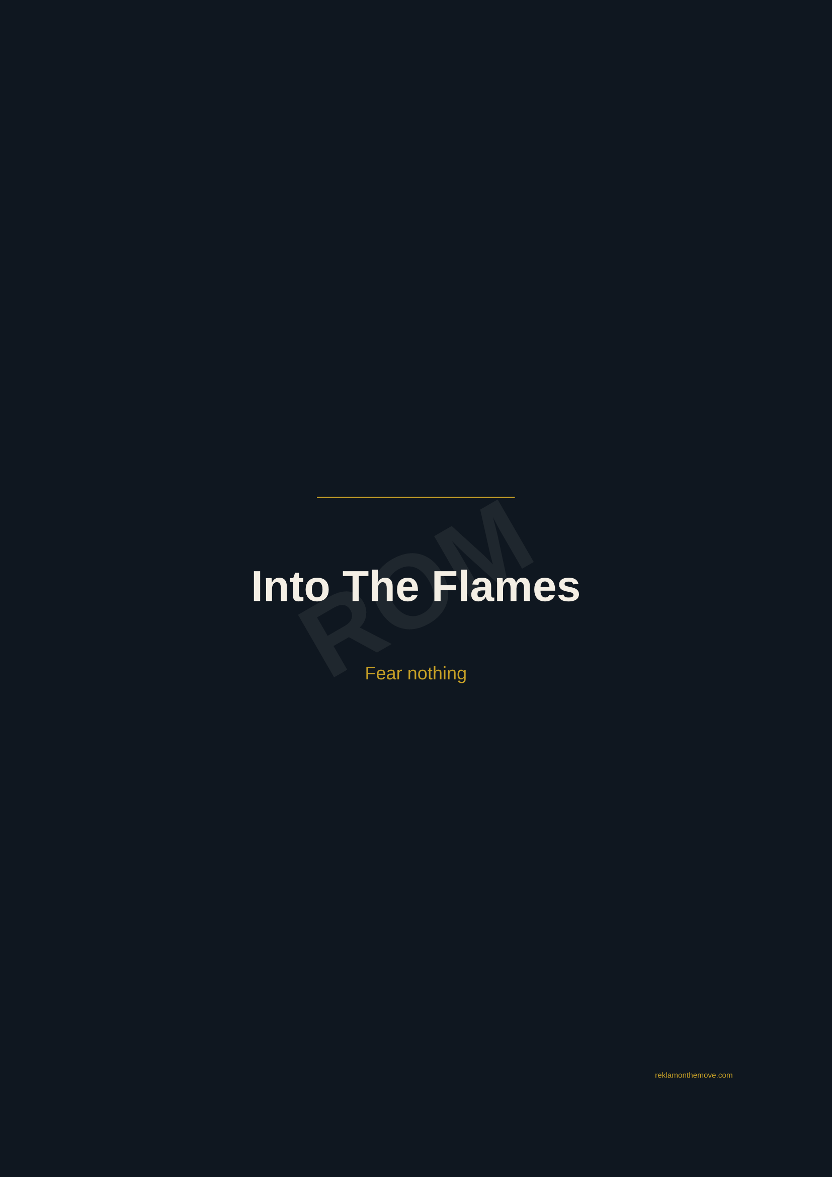 Into The Flames · Gece — ROM dijital ürün önizlemesi (filigranlı)