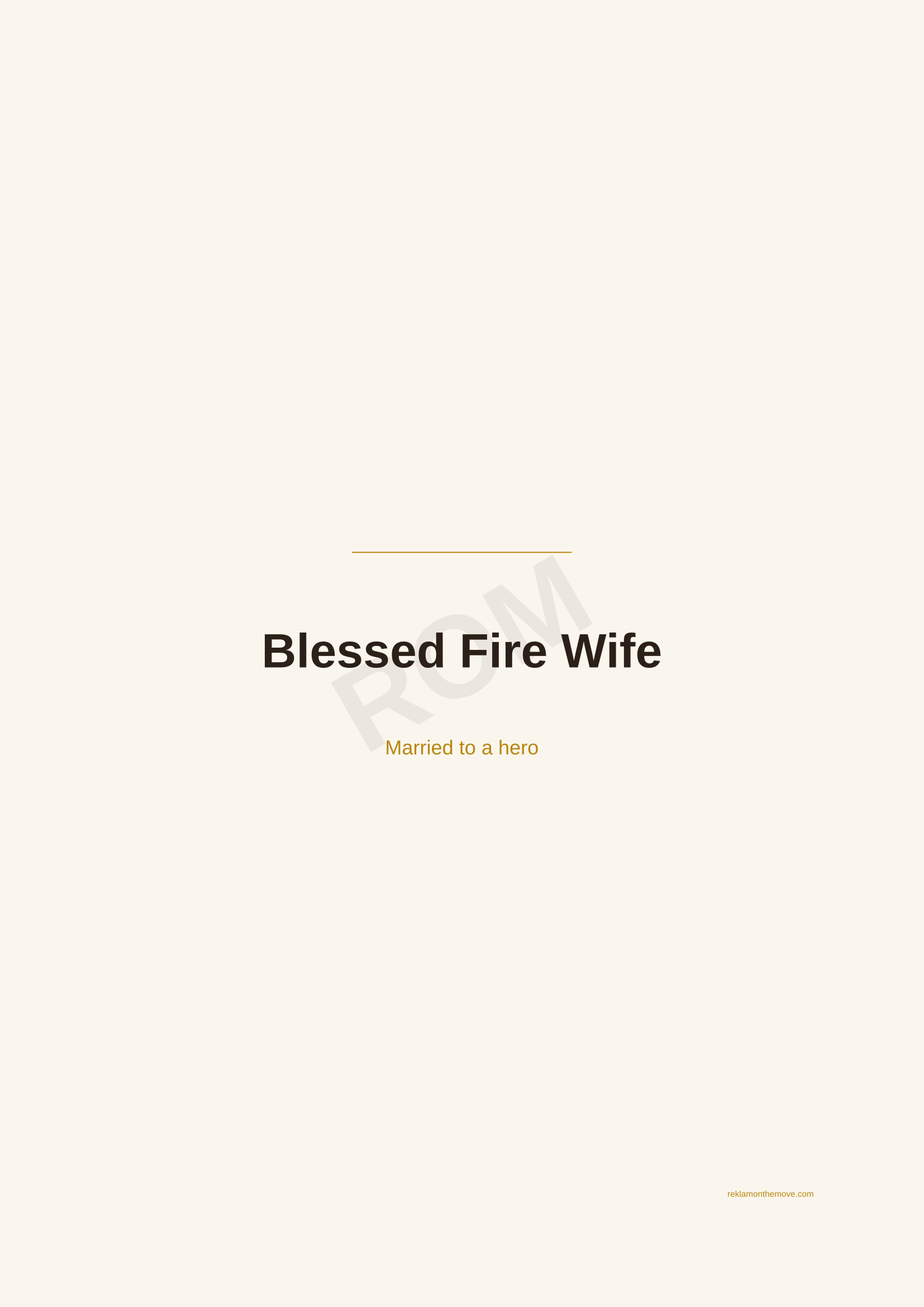 Blessed Fire Wife · Espresso — ROM dijital ürün önizlemesi (filigranlı)