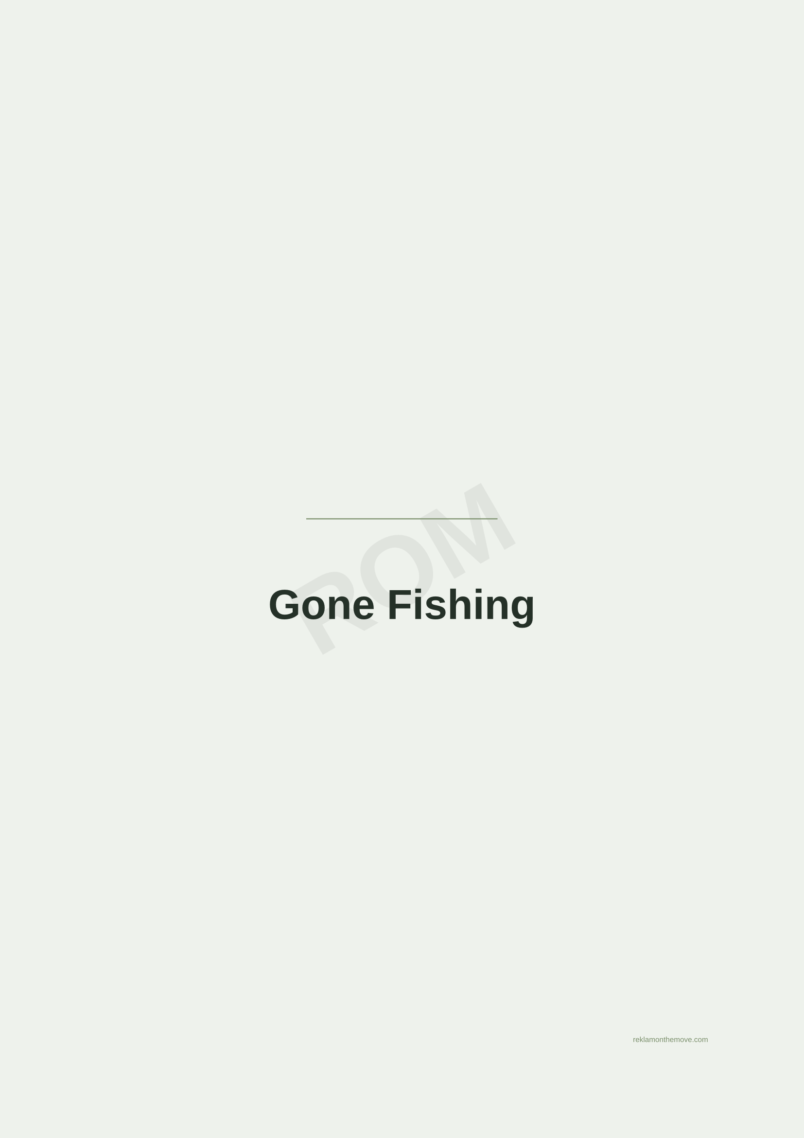 Gone Fishing · Adaçayı — ROM dijital ürün önizlemesi (filigranlı)