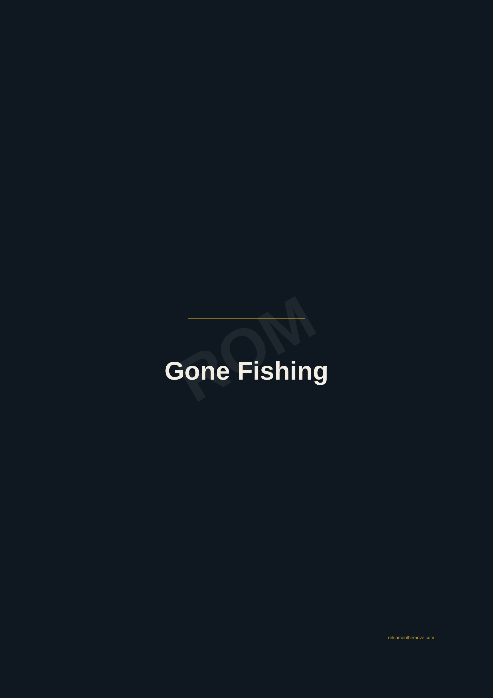 Gone Fishing · Gece — ROM dijital ürün önizlemesi (filigranlı)