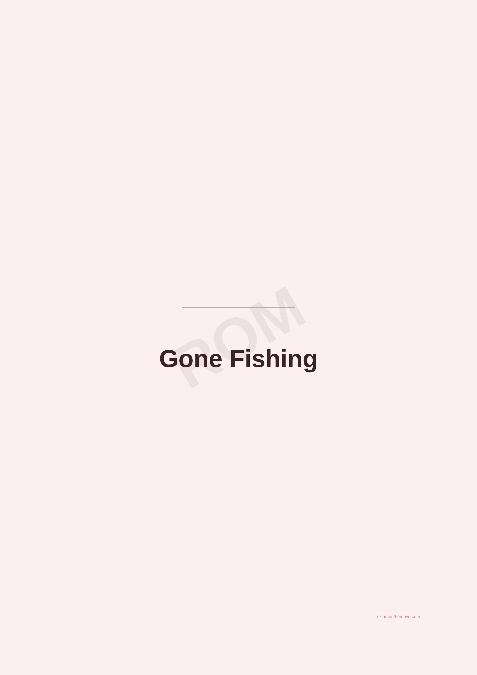 Gone Fishing · Gül — ROM dijital ürün önizlemesi (filigranlı)