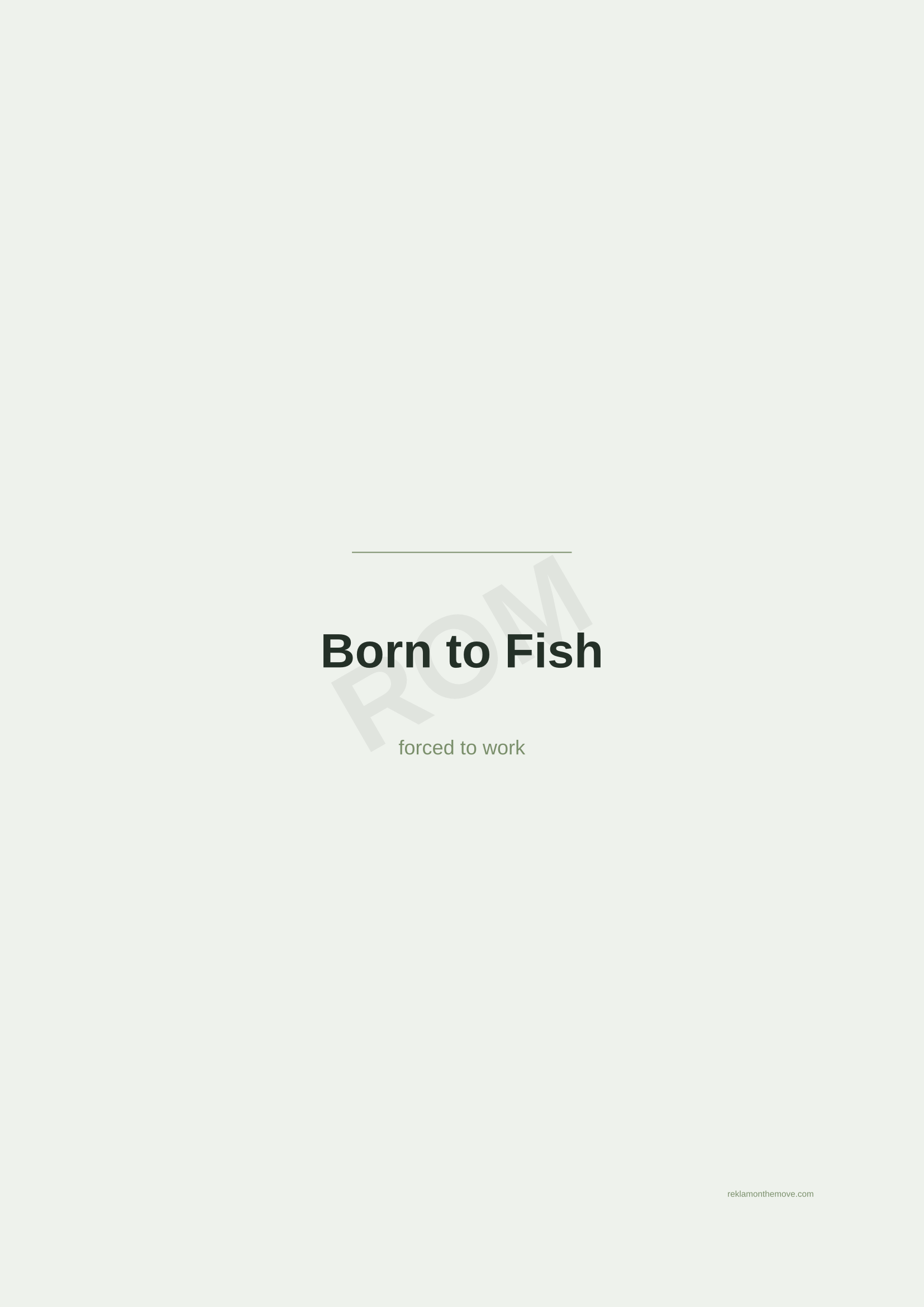 Born to Fish · Adaçayı — ROM dijital ürün önizlemesi (filigranlı)