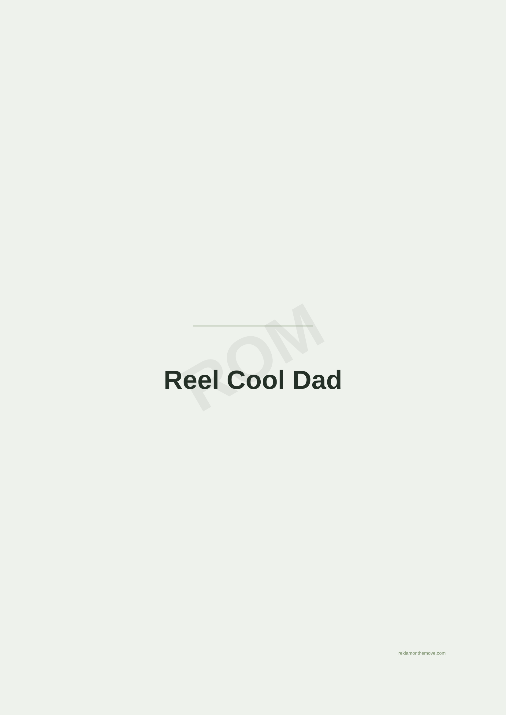 Reel Cool Dad · Adaçayı — ROM dijital ürün önizlemesi (filigranlı)