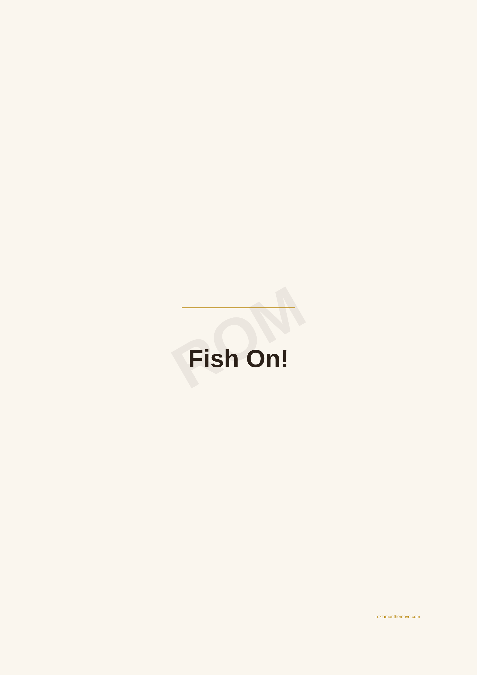 Fish On! · Espresso — ROM dijital ürün önizlemesi (filigranlı)