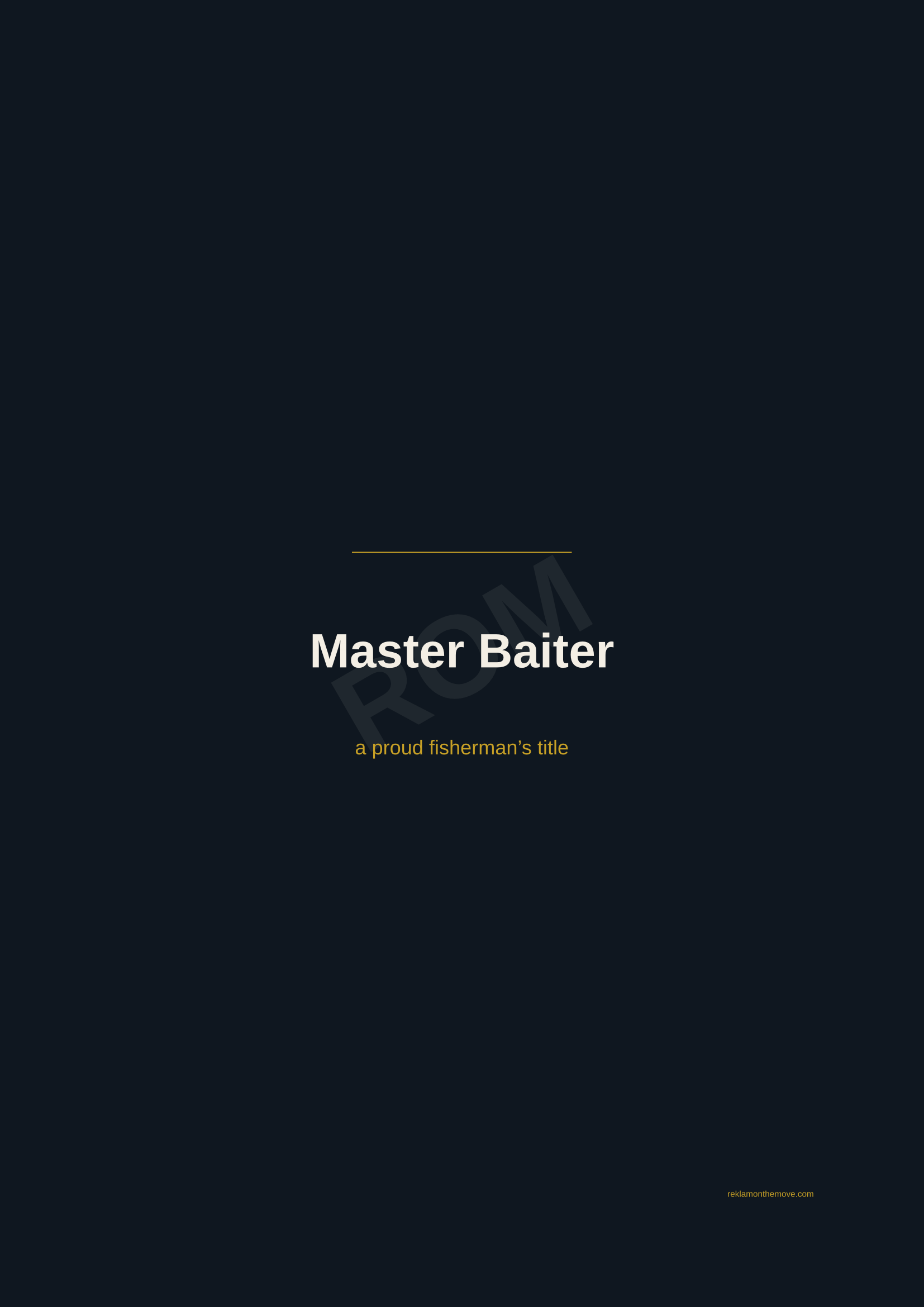 Master Baiter · Gece — ROM dijital ürün önizlemesi (filigranlı)