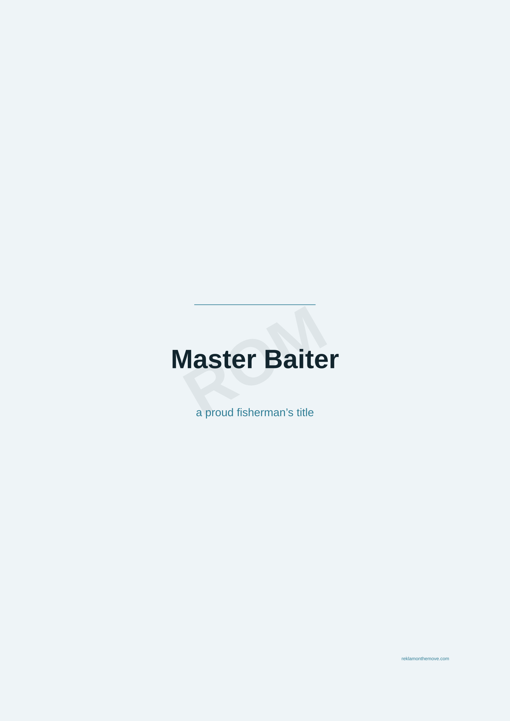 Master Baiter · Okyanus — ROM dijital ürün önizlemesi (filigranlı)