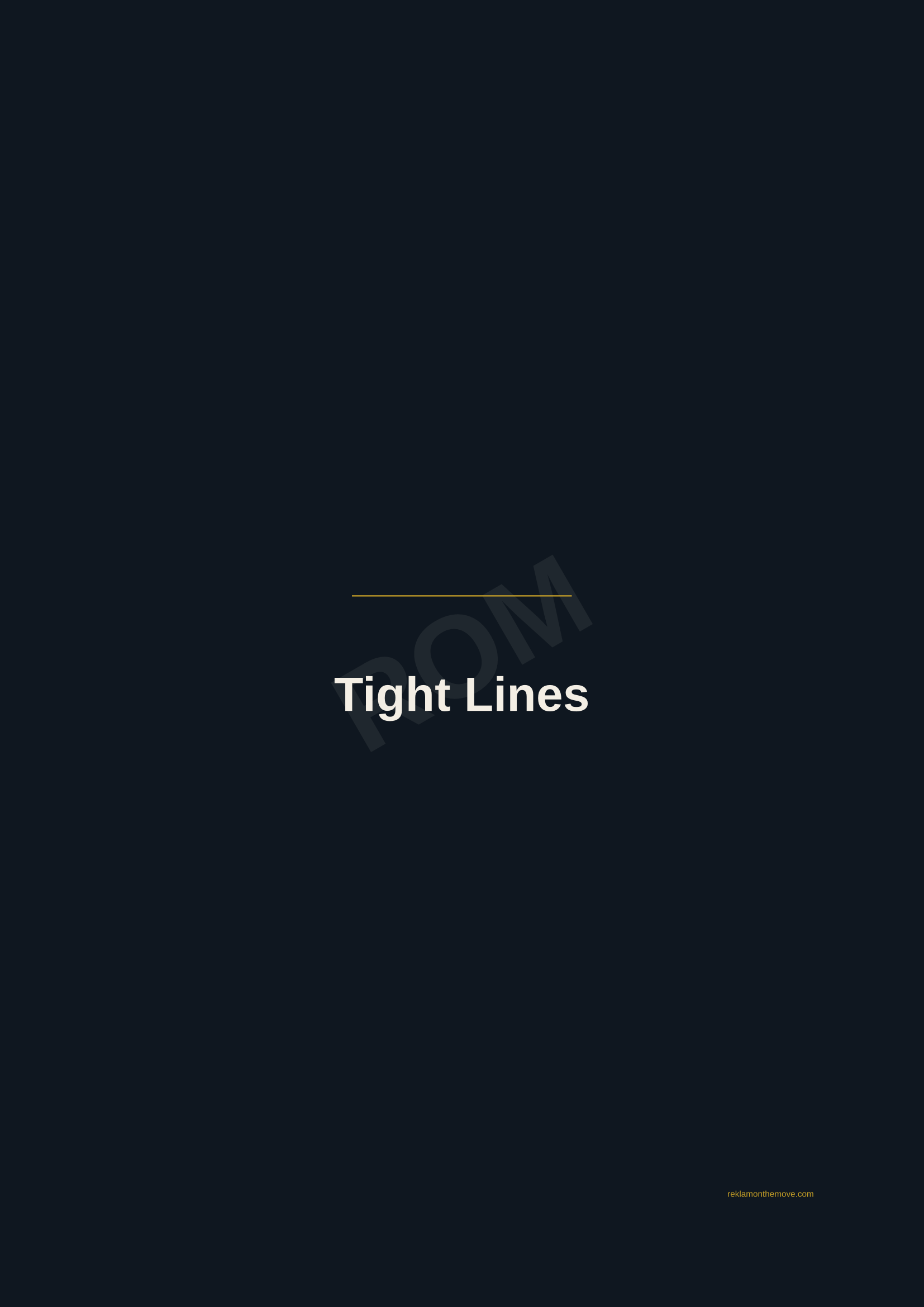 Tight Lines · Gece — ROM dijital ürün önizlemesi (filigranlı)