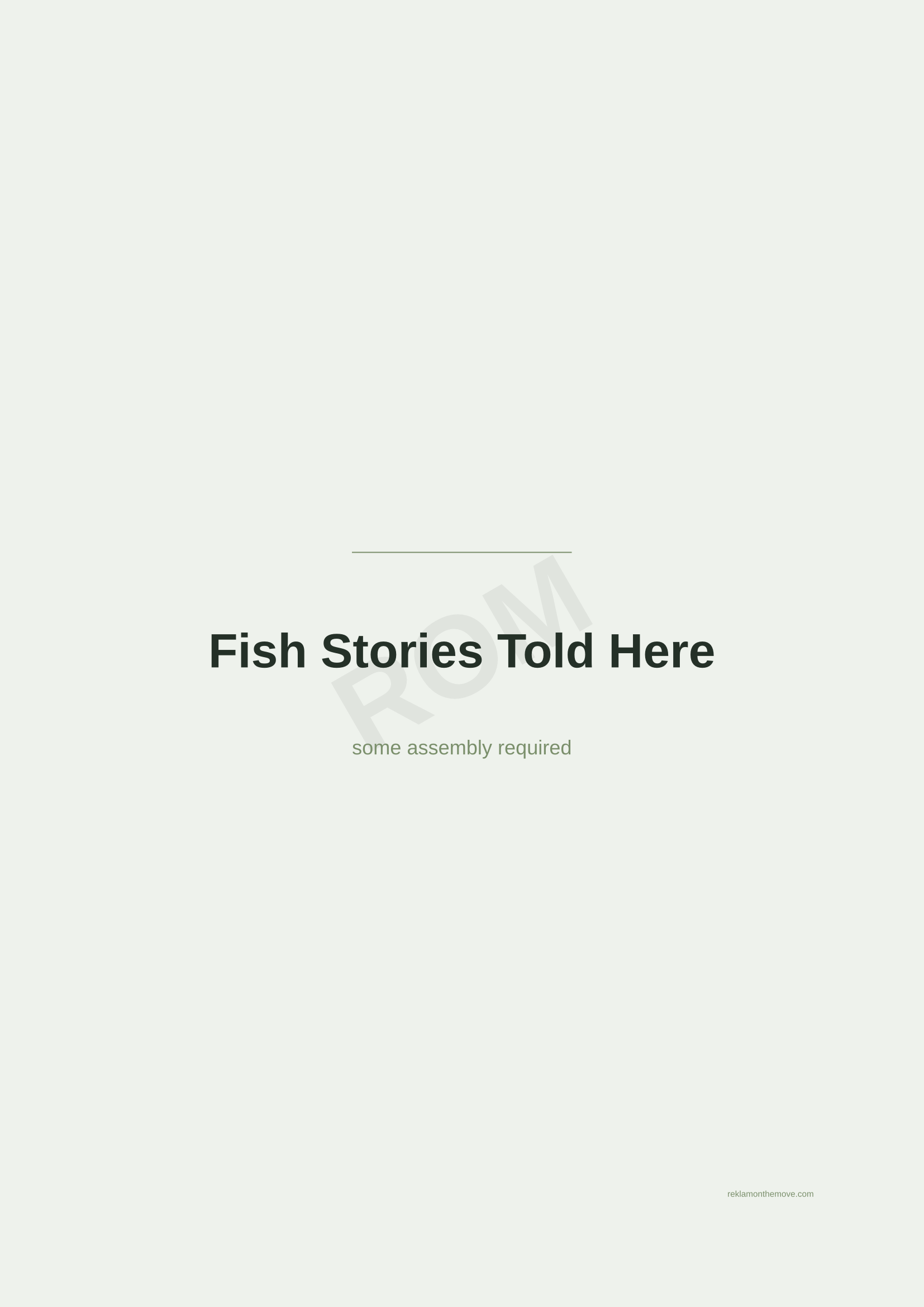 Fish Stories Told Here · Adaçayı — ROM dijital ürün önizlemesi (filigranlı)