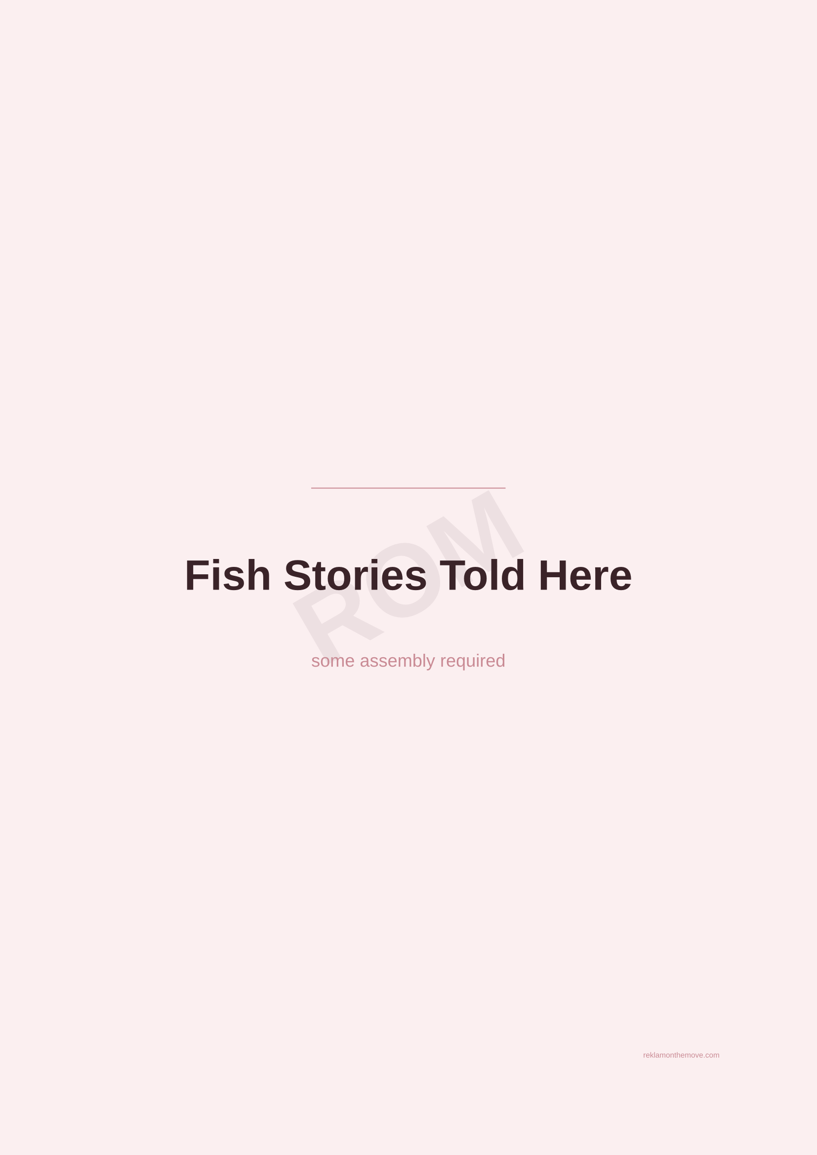 Fish Stories Told Here · Gül — ROM dijital ürün önizlemesi (filigranlı)