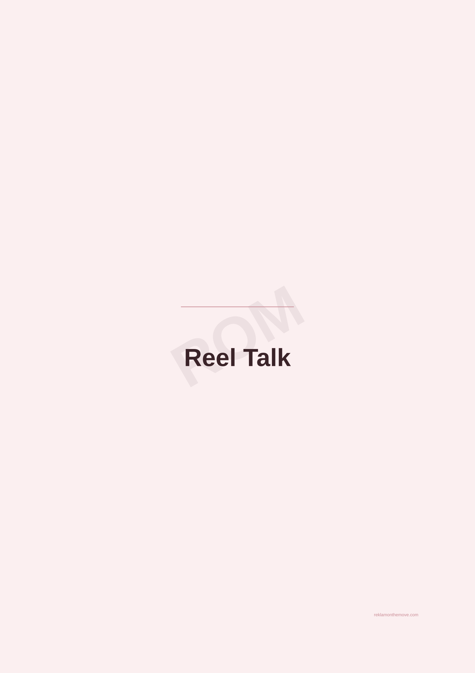 Reel Talk · Gül — ROM dijital ürün önizlemesi (filigranlı)