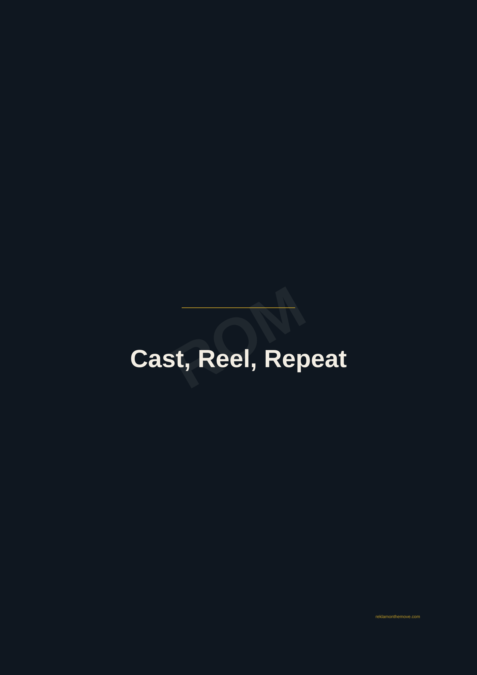 Cast, Reel, Repeat · Gece — ROM dijital ürün önizlemesi (filigranlı)