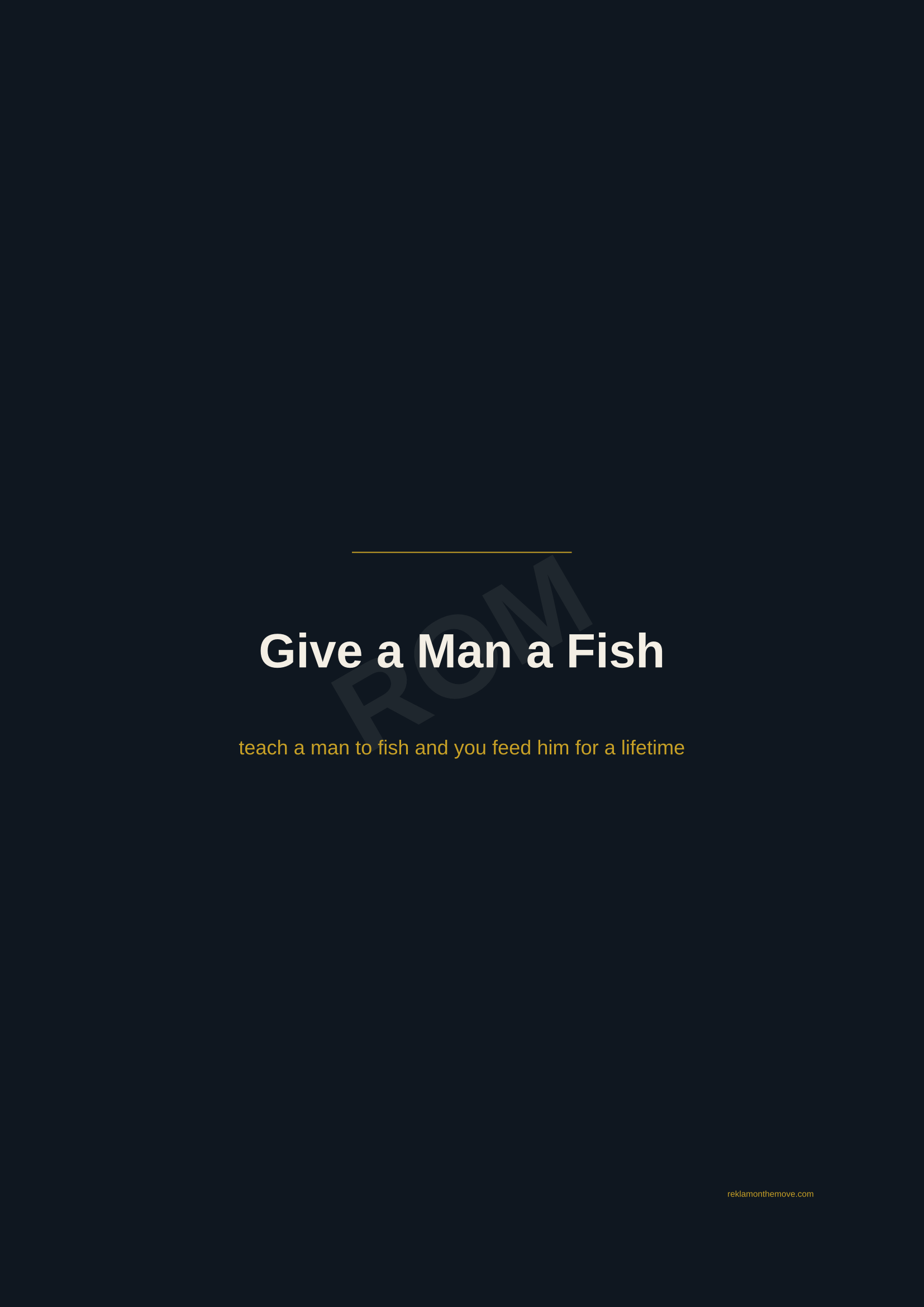 Give a Man a Fish · Gece — ROM dijital ürün önizlemesi (filigranlı)
