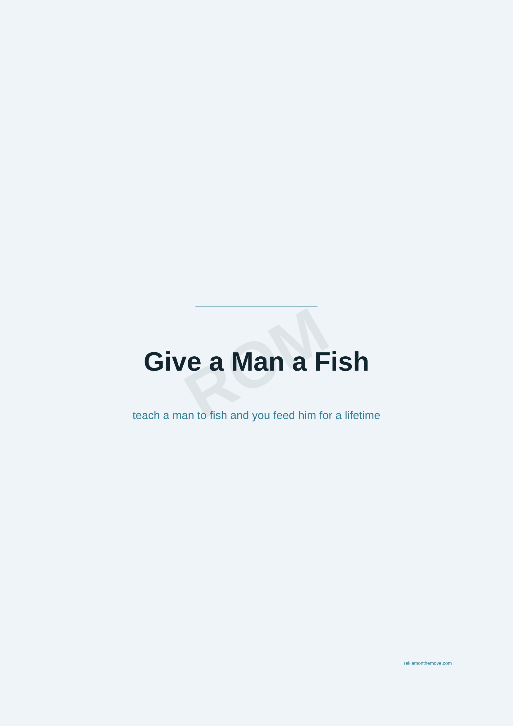 Give a Man a Fish · Okyanus — ROM dijital ürün önizlemesi (filigranlı)