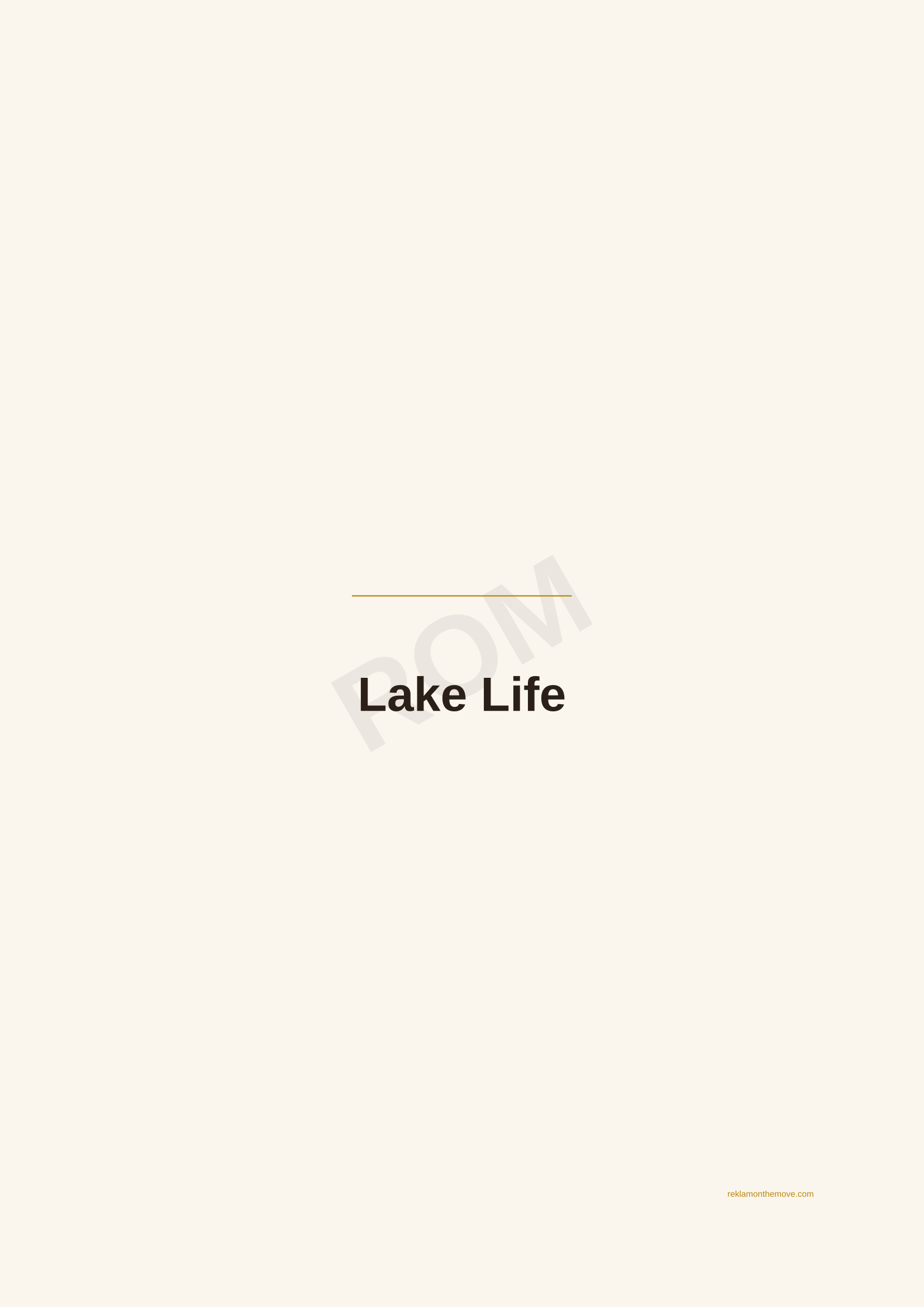 Lake Life · Espresso — ROM dijital ürün önizlemesi (filigranlı)