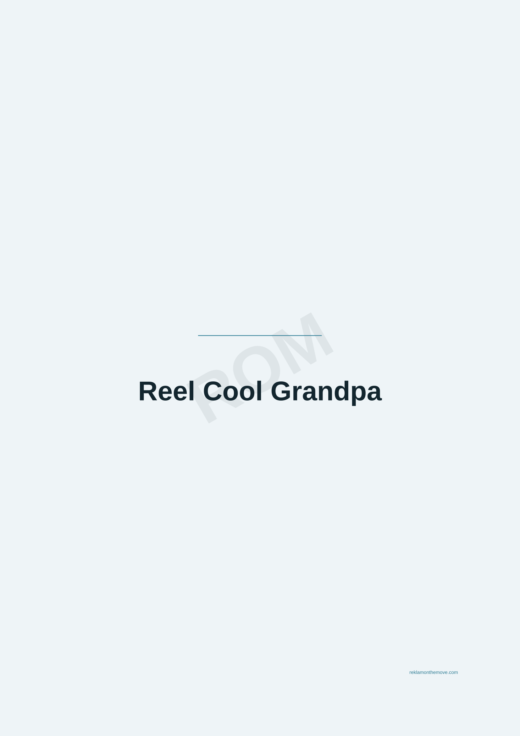 Reel Cool Grandpa · Okyanus — ROM dijital ürün önizlemesi (filigranlı)