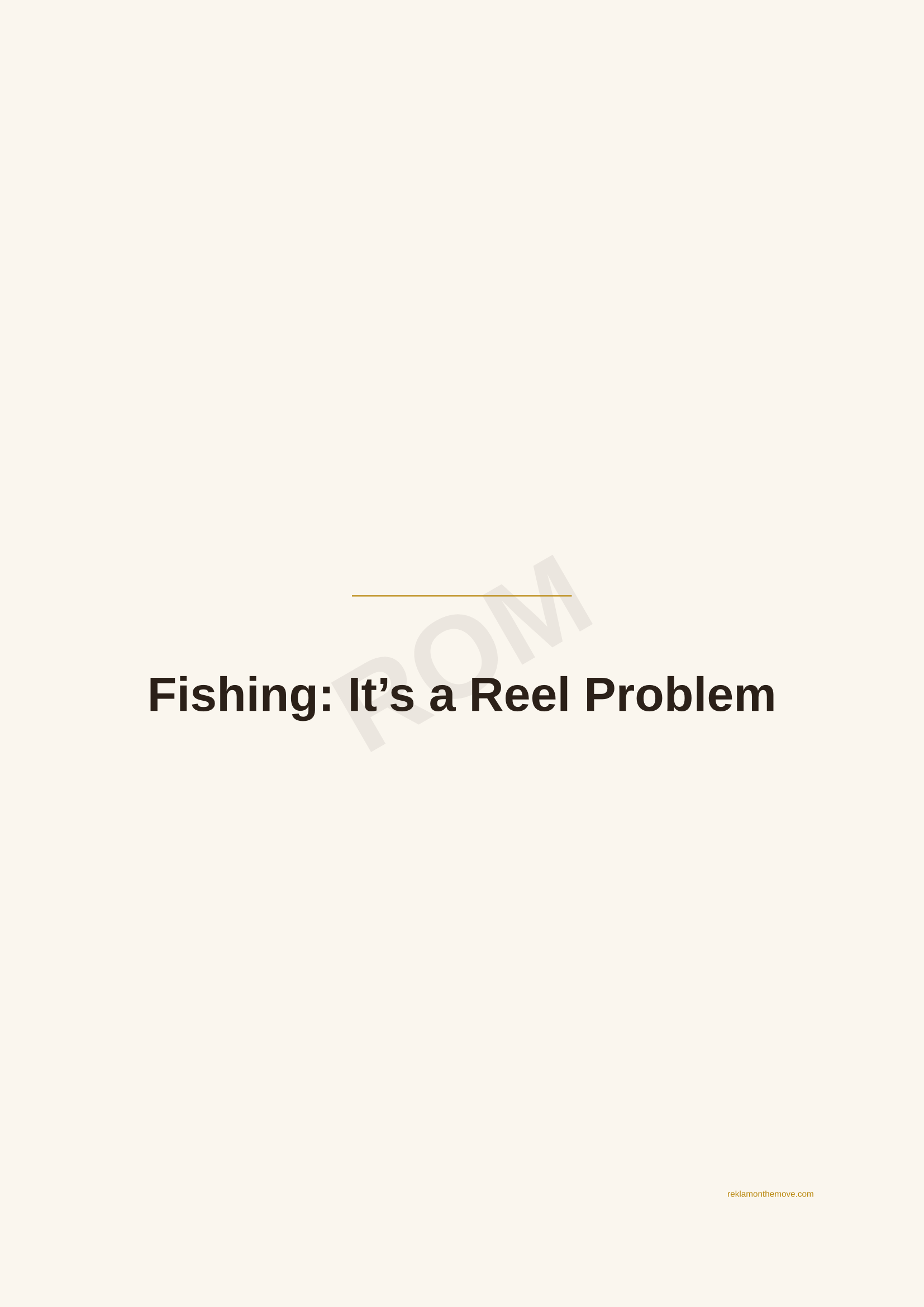 Fishing: It's a Reel Problem · Espresso — ROM dijital ürün önizlemesi (filigranlı)