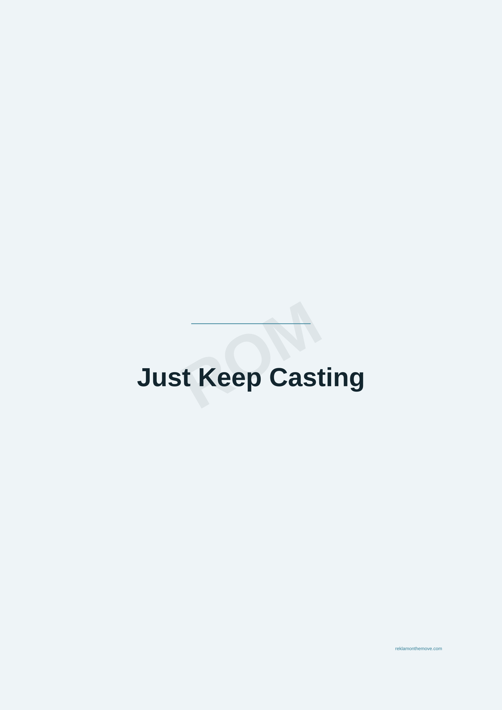 Just Keep Casting · Okyanus — ROM dijital ürün önizlemesi (filigranlı)