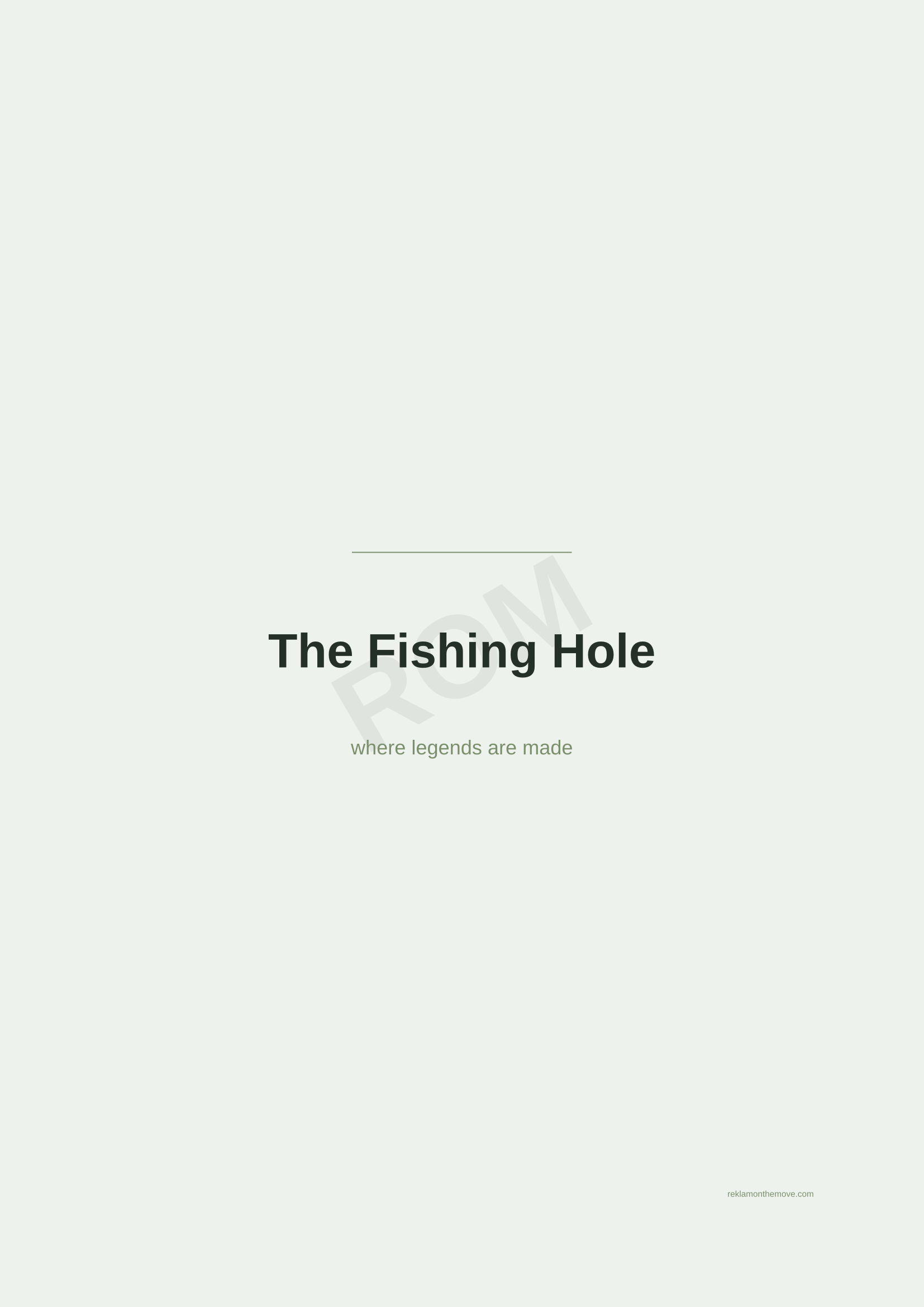 The Fishing Hole · Adaçayı — ROM dijital ürün önizlemesi (filigranlı)