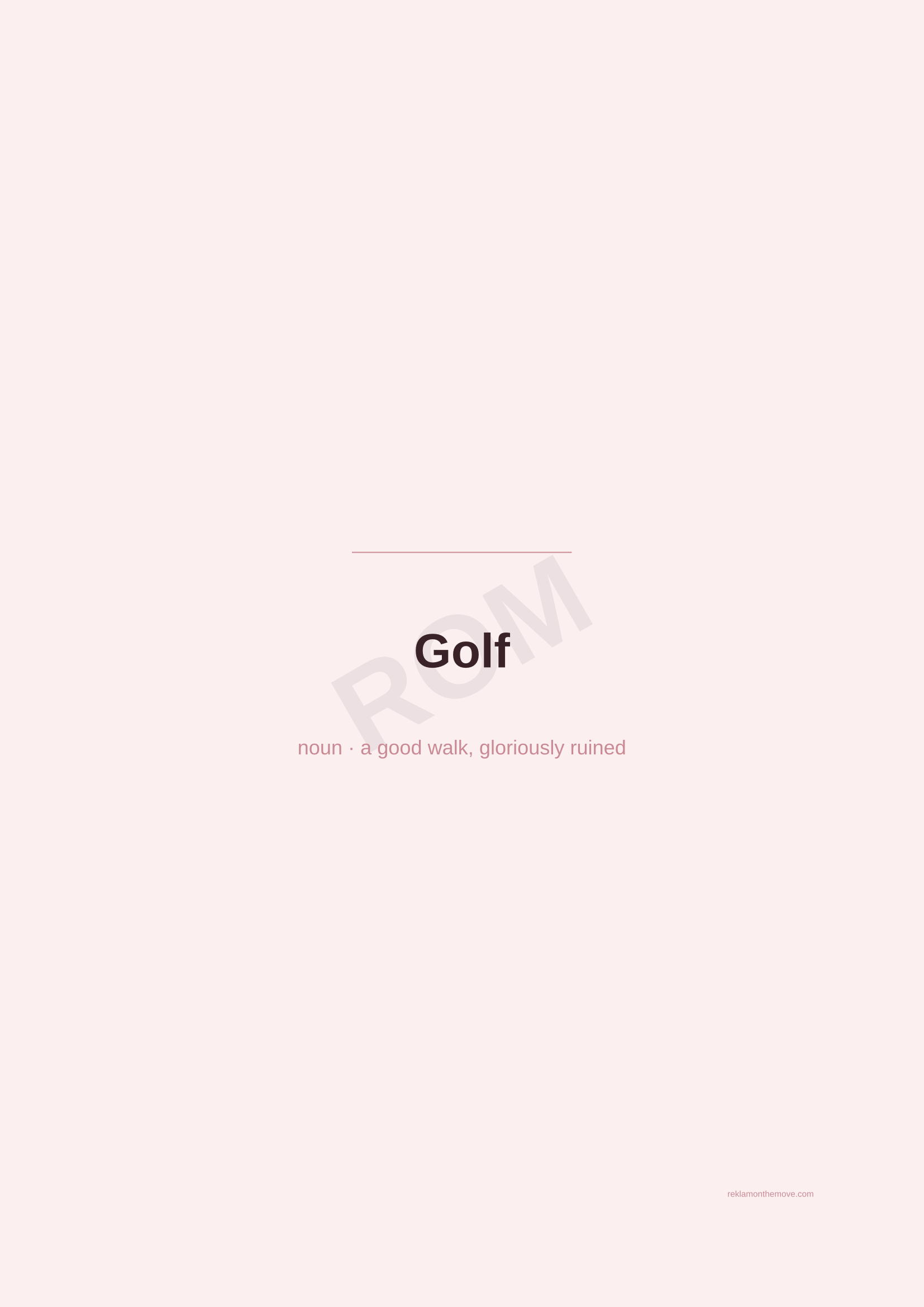 Golf · Gül — ROM dijital ürün önizlemesi (filigranlı)
