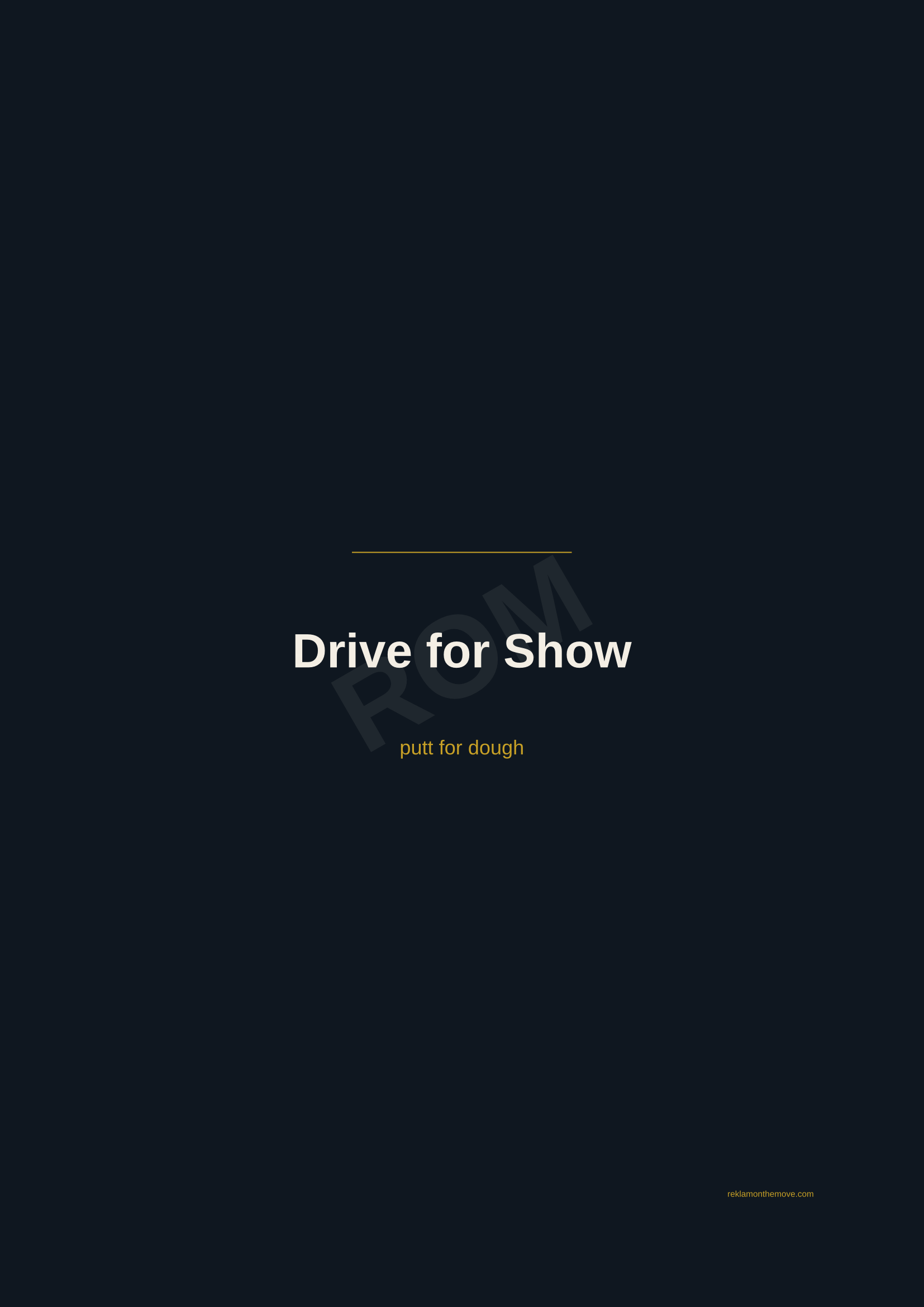 Drive for Show · Gece — ROM dijital ürün önizlemesi (filigranlı)