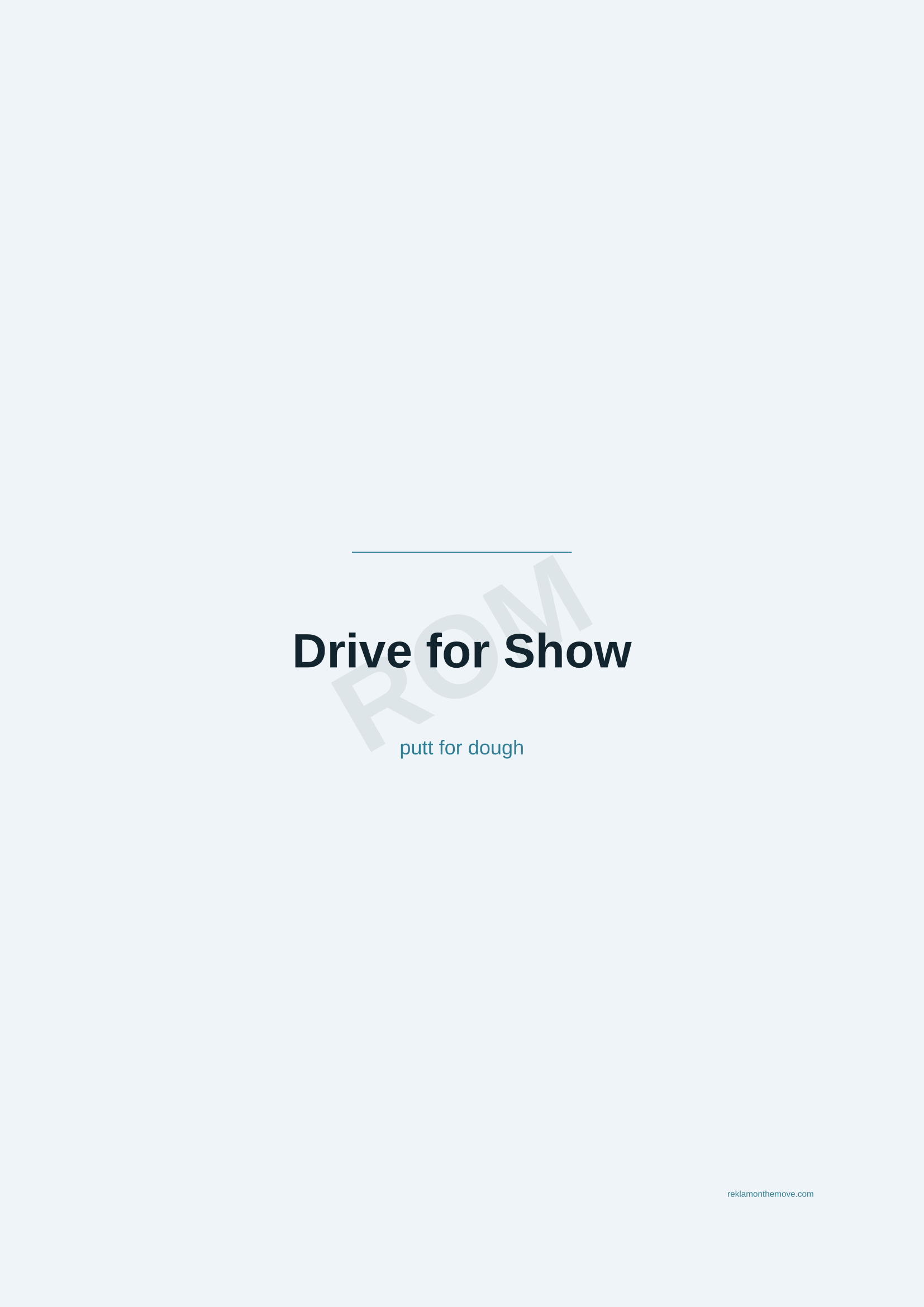 Drive for Show · Okyanus — ROM dijital ürün önizlemesi (filigranlı)