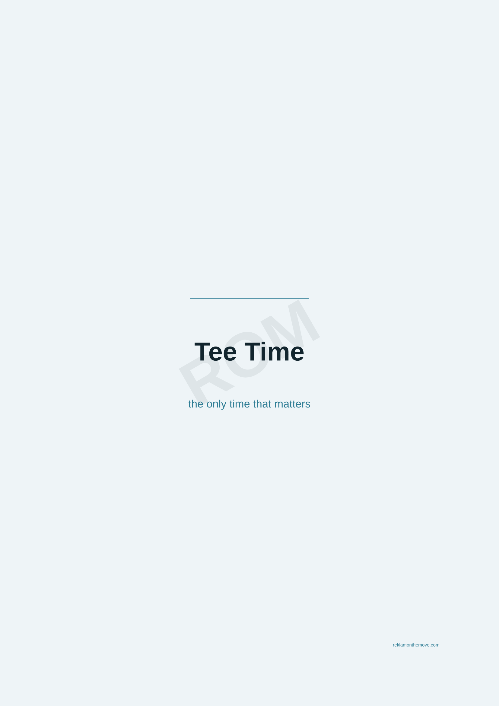 Tee Time · Okyanus — ROM dijital ürün önizlemesi (filigranlı)