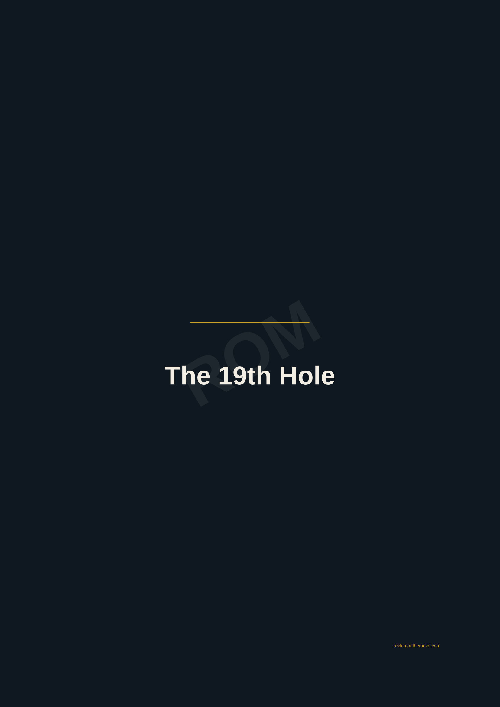 The 19th Hole · Gece — ROM dijital ürün önizlemesi (filigranlı)