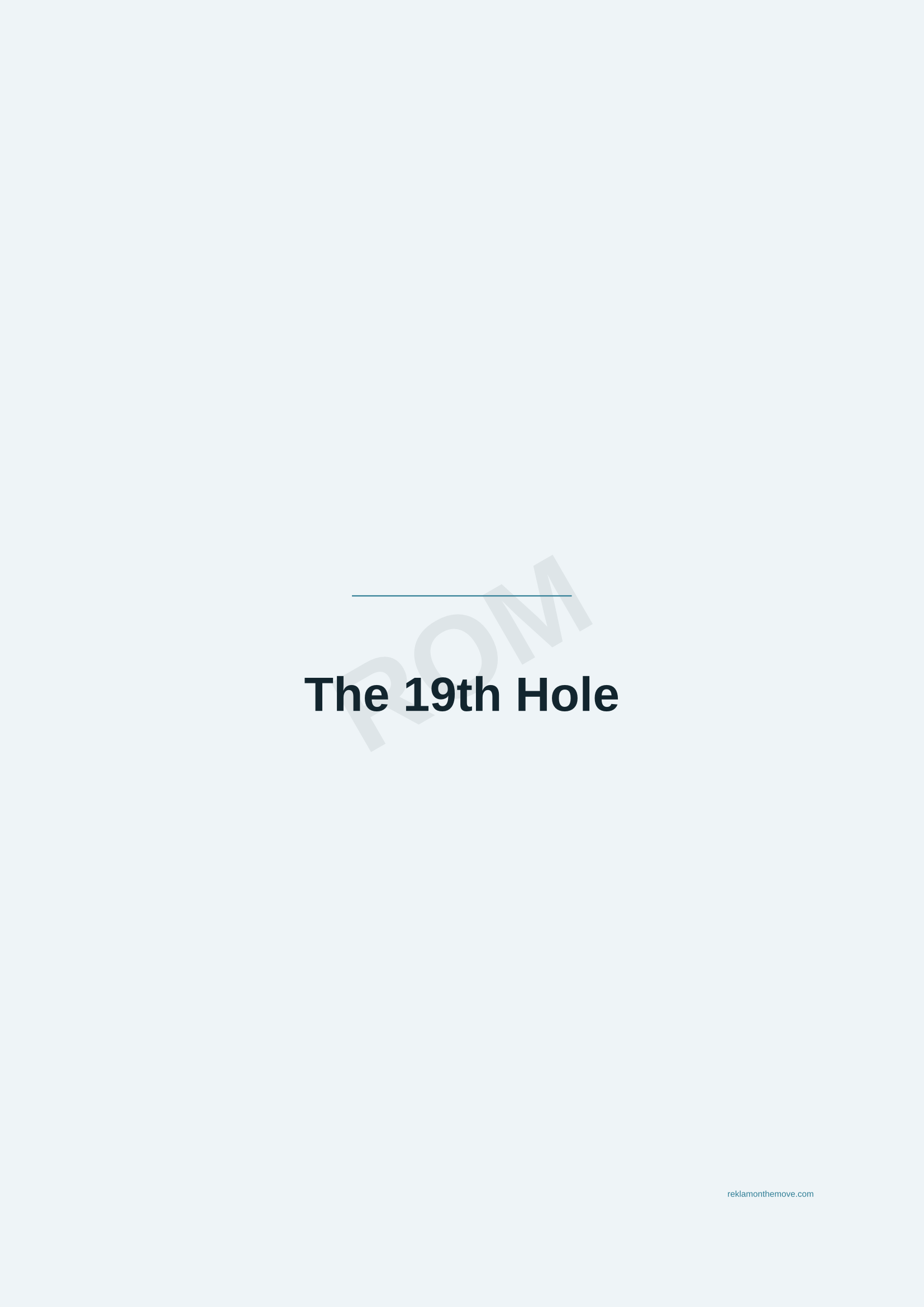 The 19th Hole · Okyanus — ROM dijital ürün önizlemesi (filigranlı)