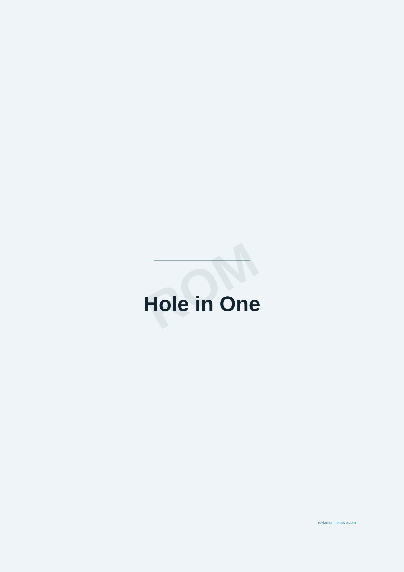 Hole in One · Okyanus — ROM dijital ürün önizlemesi (filigranlı)
