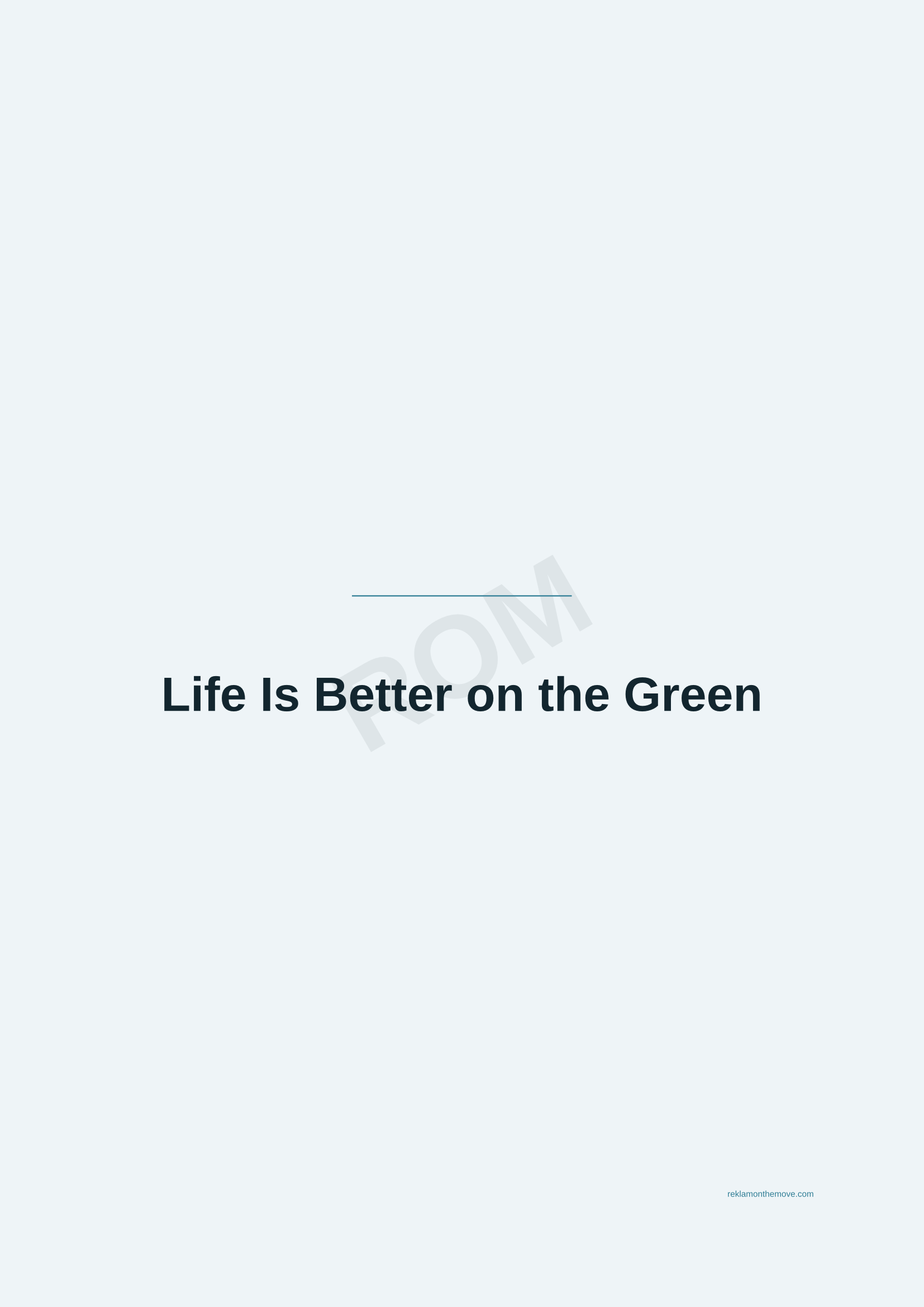 Life Is Better on the Green · Okyanus — ROM dijital ürün önizlemesi (filigranlı)