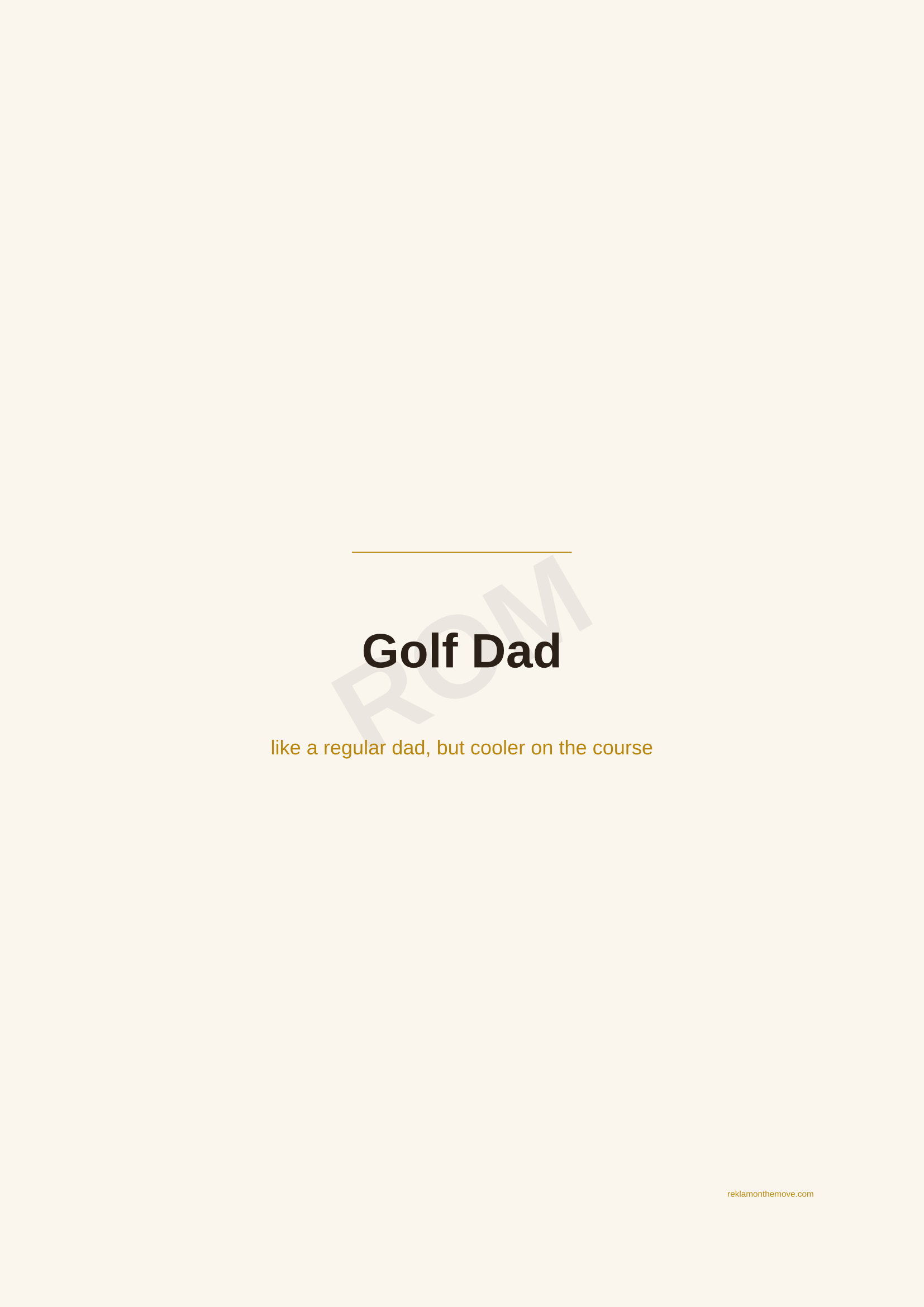 Golf Dad · Espresso — ROM dijital ürün önizlemesi (filigranlı)