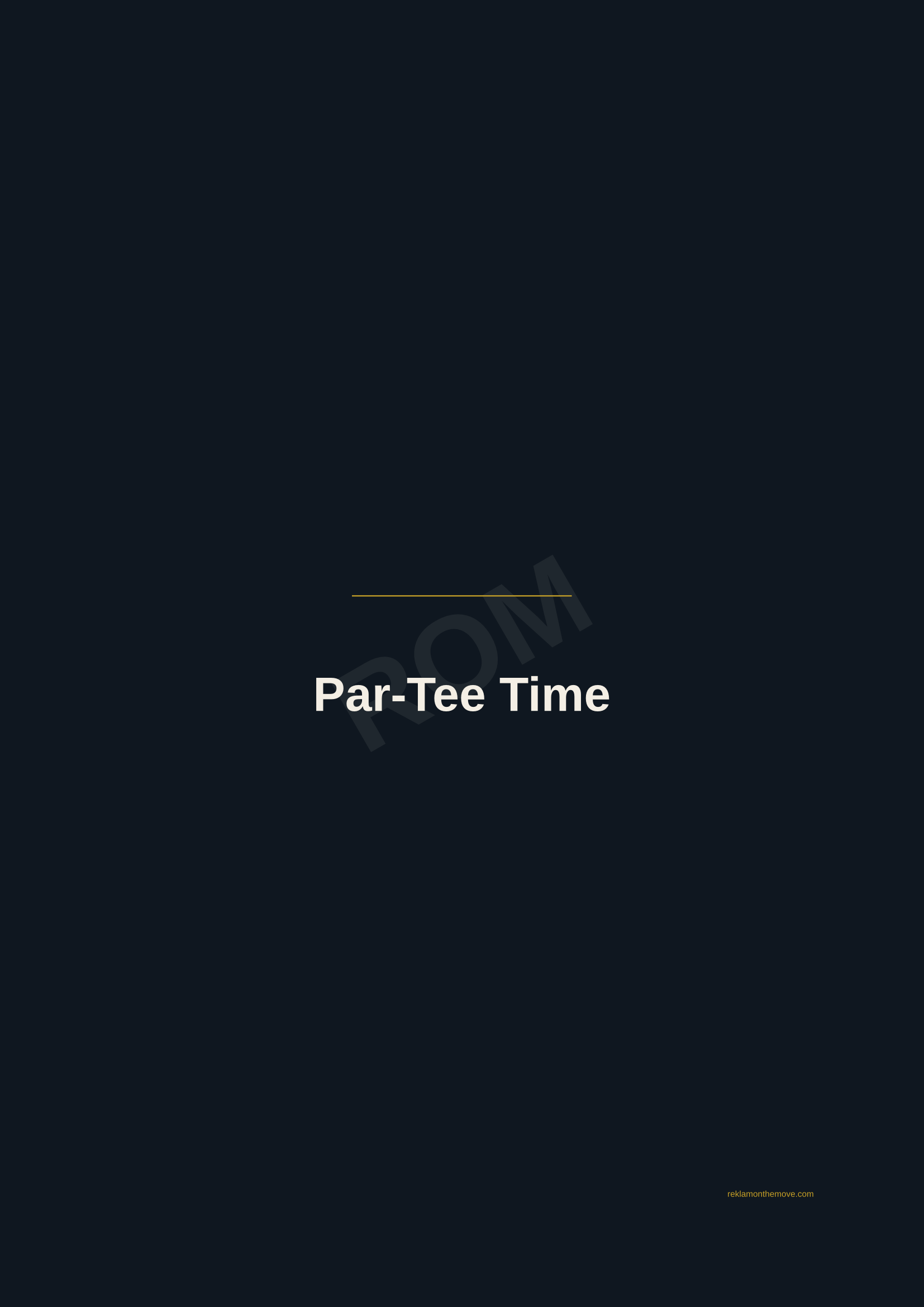 Par-Tee Time · Gece — ROM dijital ürün önizlemesi (filigranlı)