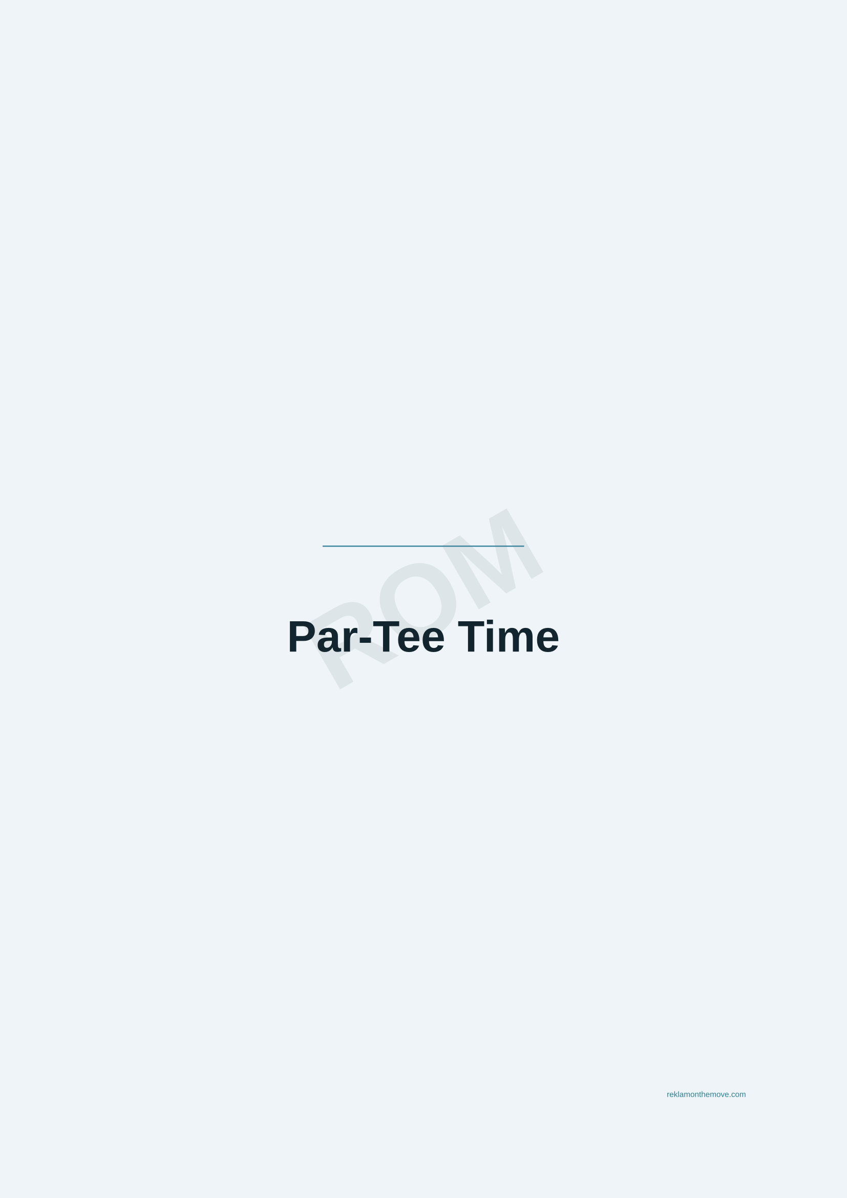 Par-Tee Time · Okyanus — ROM dijital ürün önizlemesi (filigranlı)