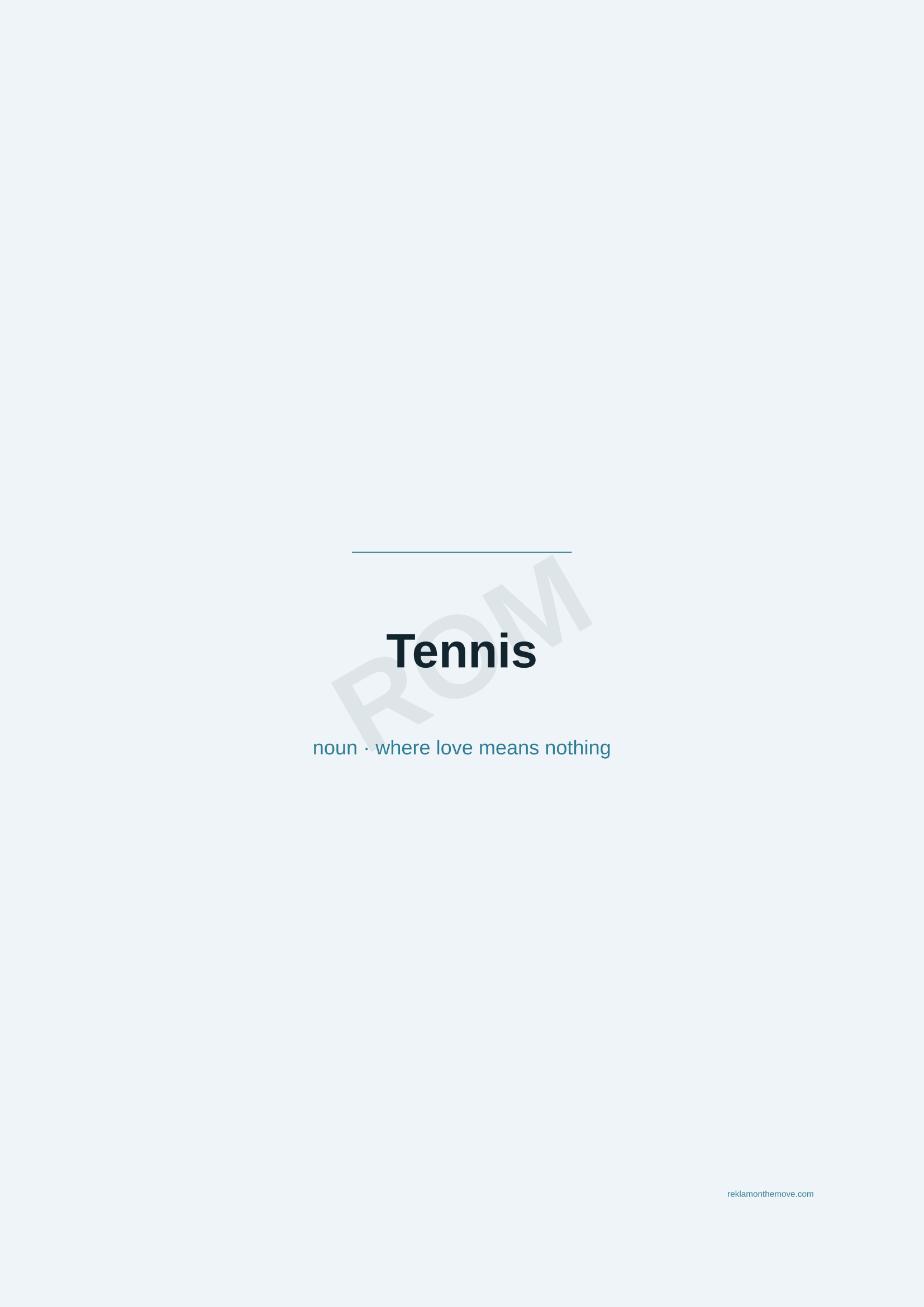Tennis · Okyanus — ROM dijital ürün önizlemesi (filigranlı)