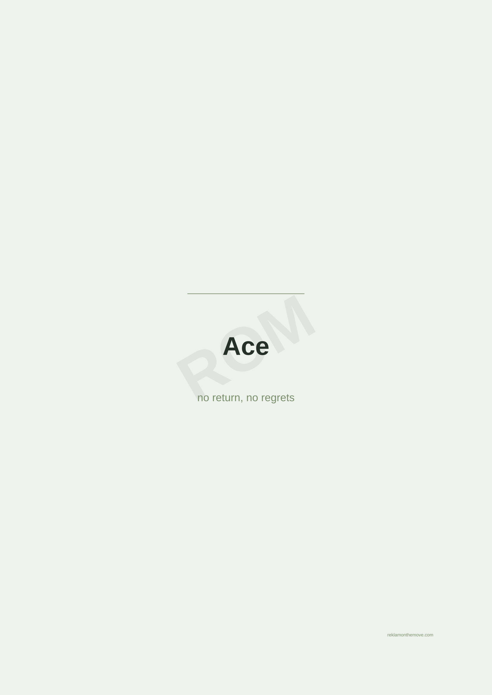 Ace · Adaçayı — ROM dijital ürün önizlemesi (filigranlı)