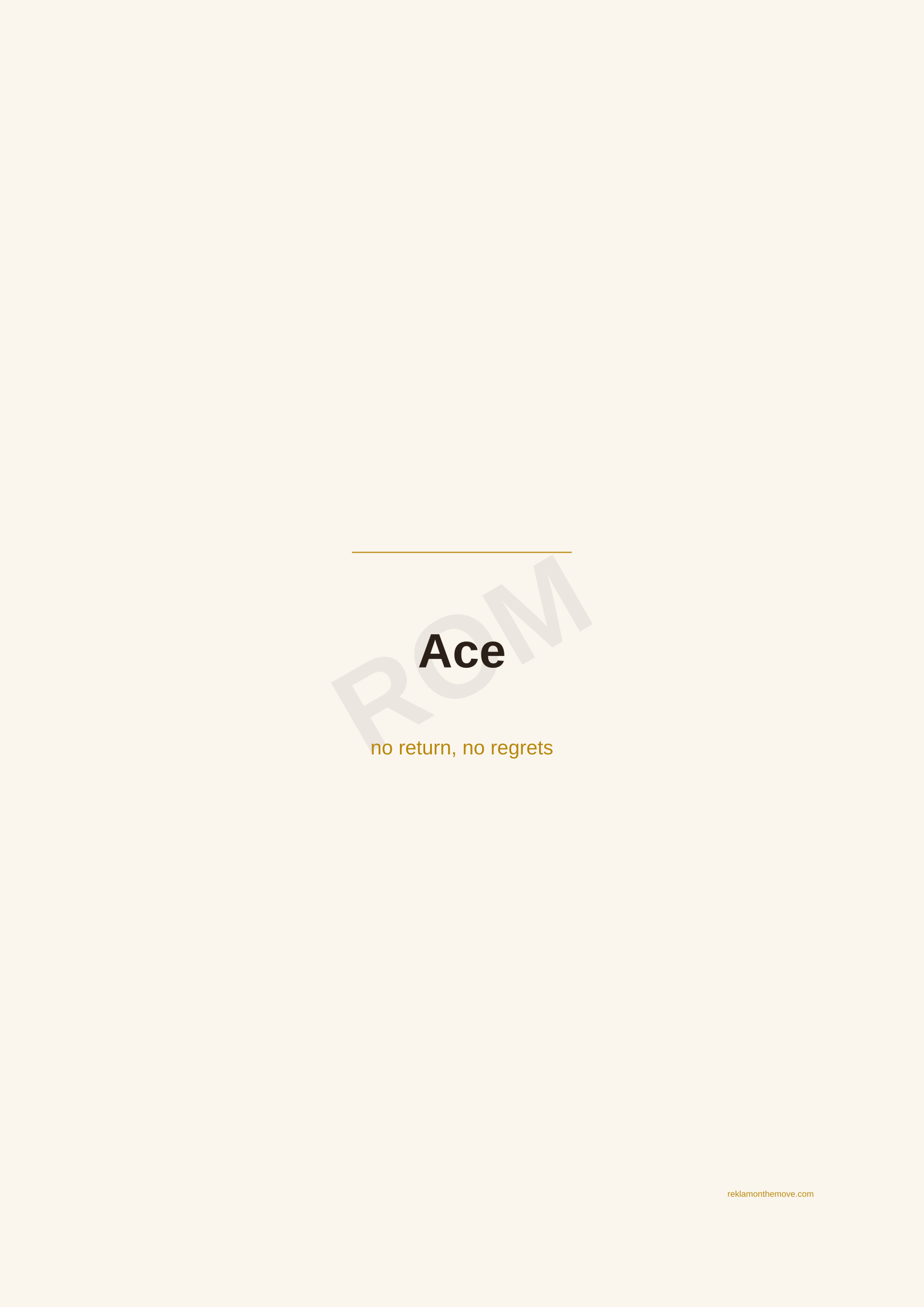Ace · Espresso — ROM dijital ürün önizlemesi (filigranlı)