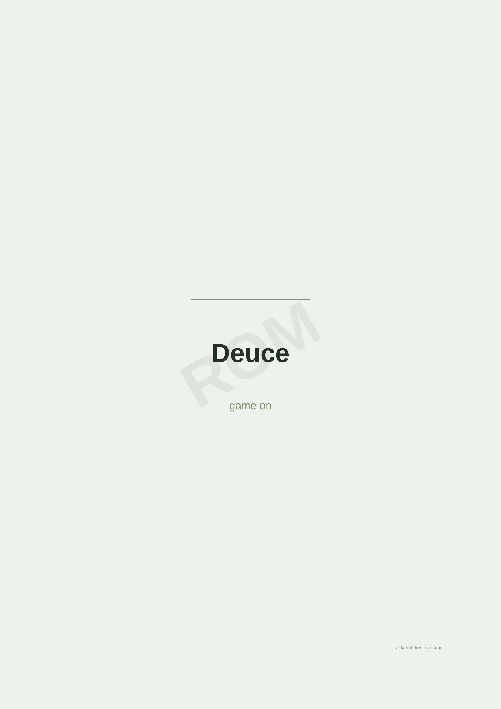 Deuce · Adaçayı — ROM dijital ürün önizlemesi (filigranlı)