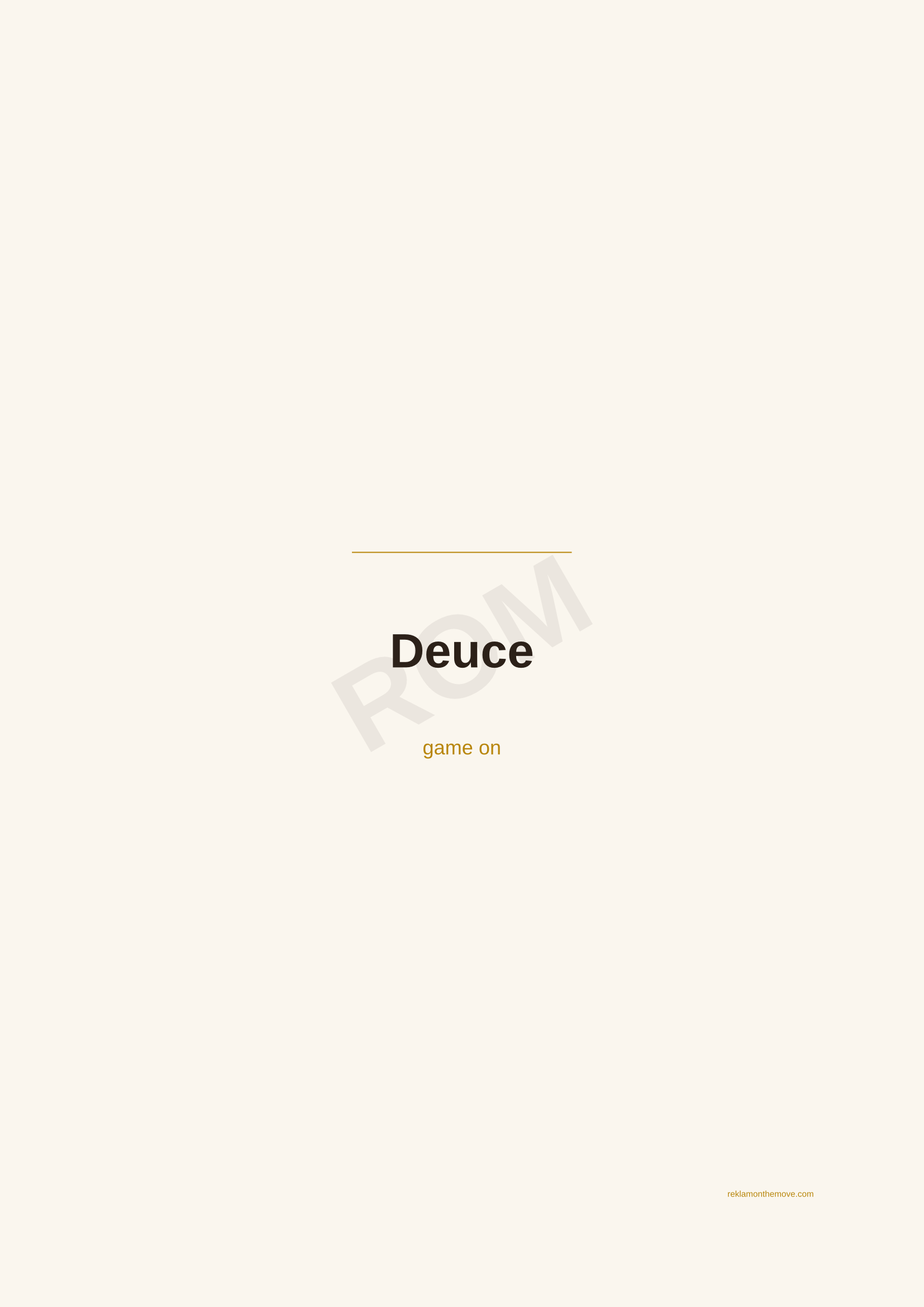 Deuce · Espresso — ROM dijital ürün önizlemesi (filigranlı)