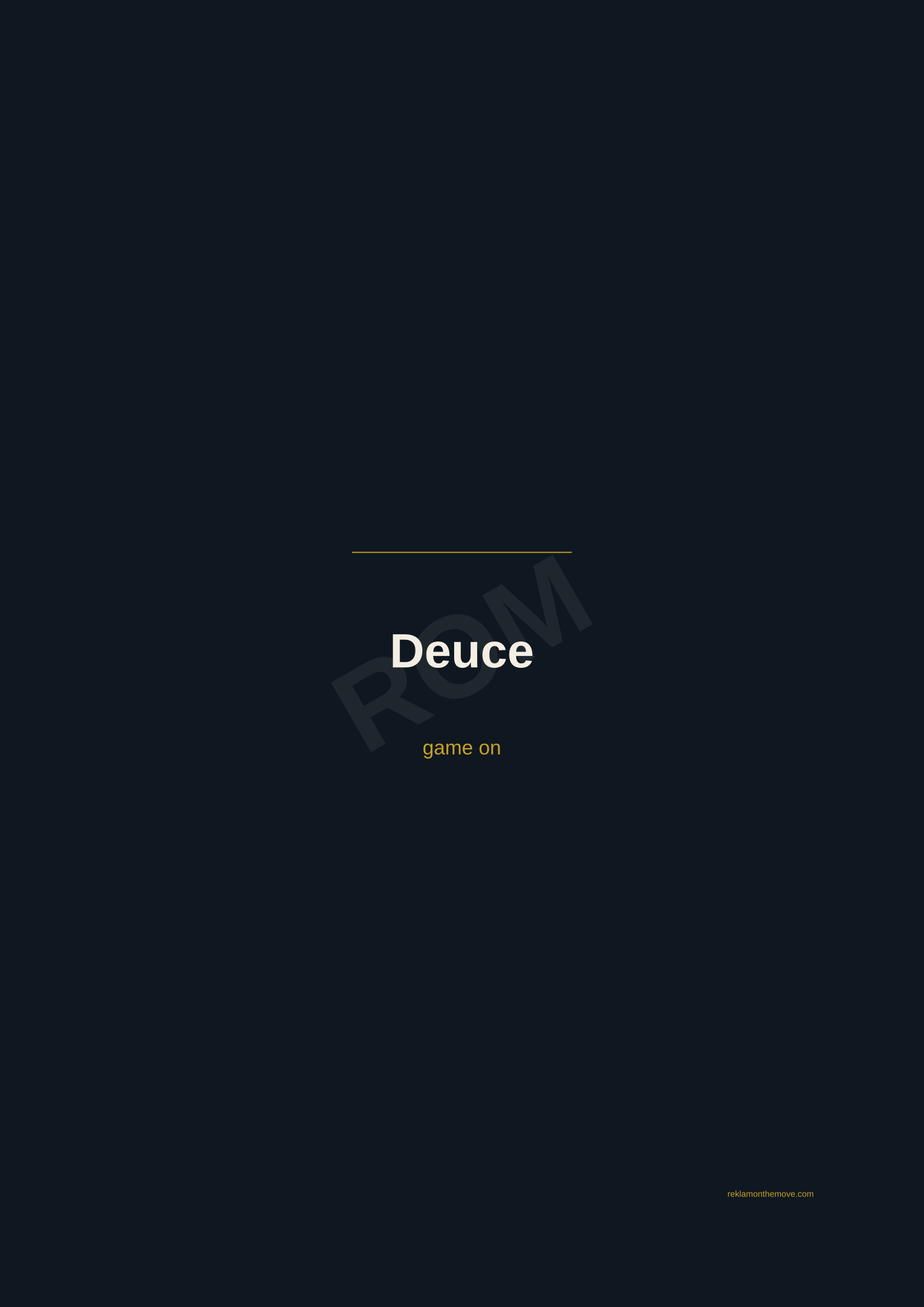 Deuce · Gece — ROM dijital ürün önizlemesi (filigranlı)
