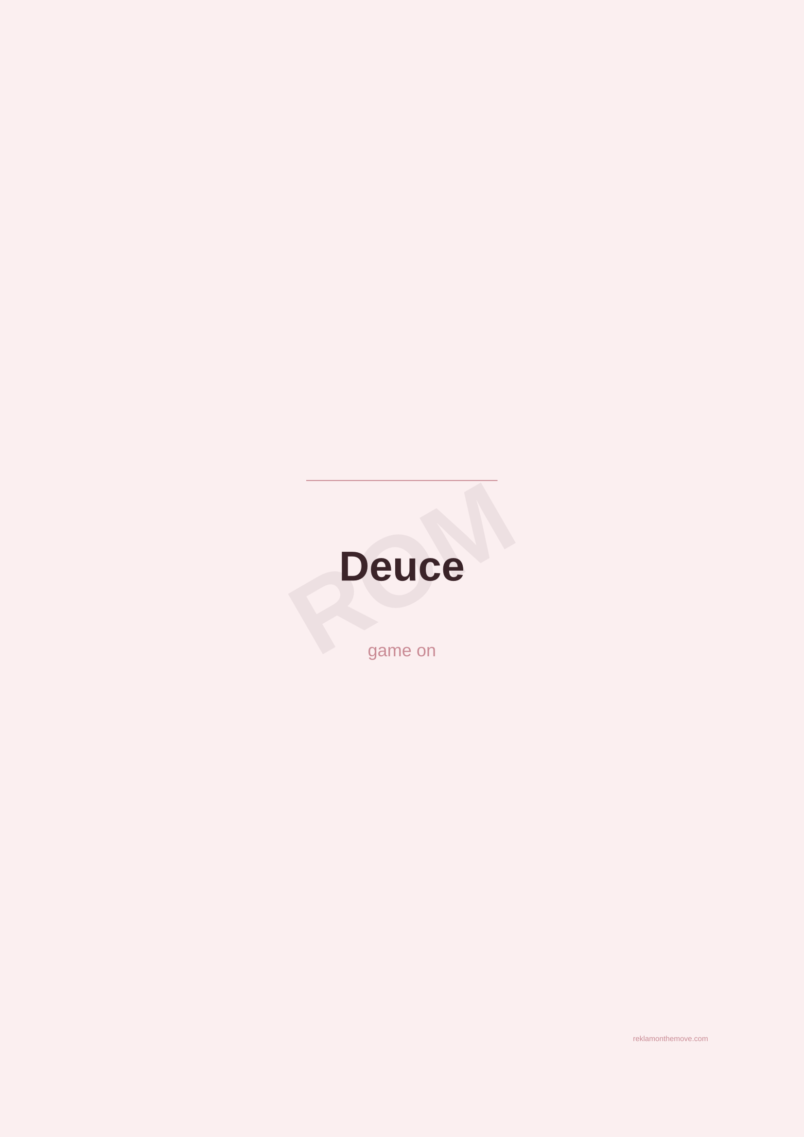 Deuce · Gül — ROM dijital ürün önizlemesi (filigranlı)