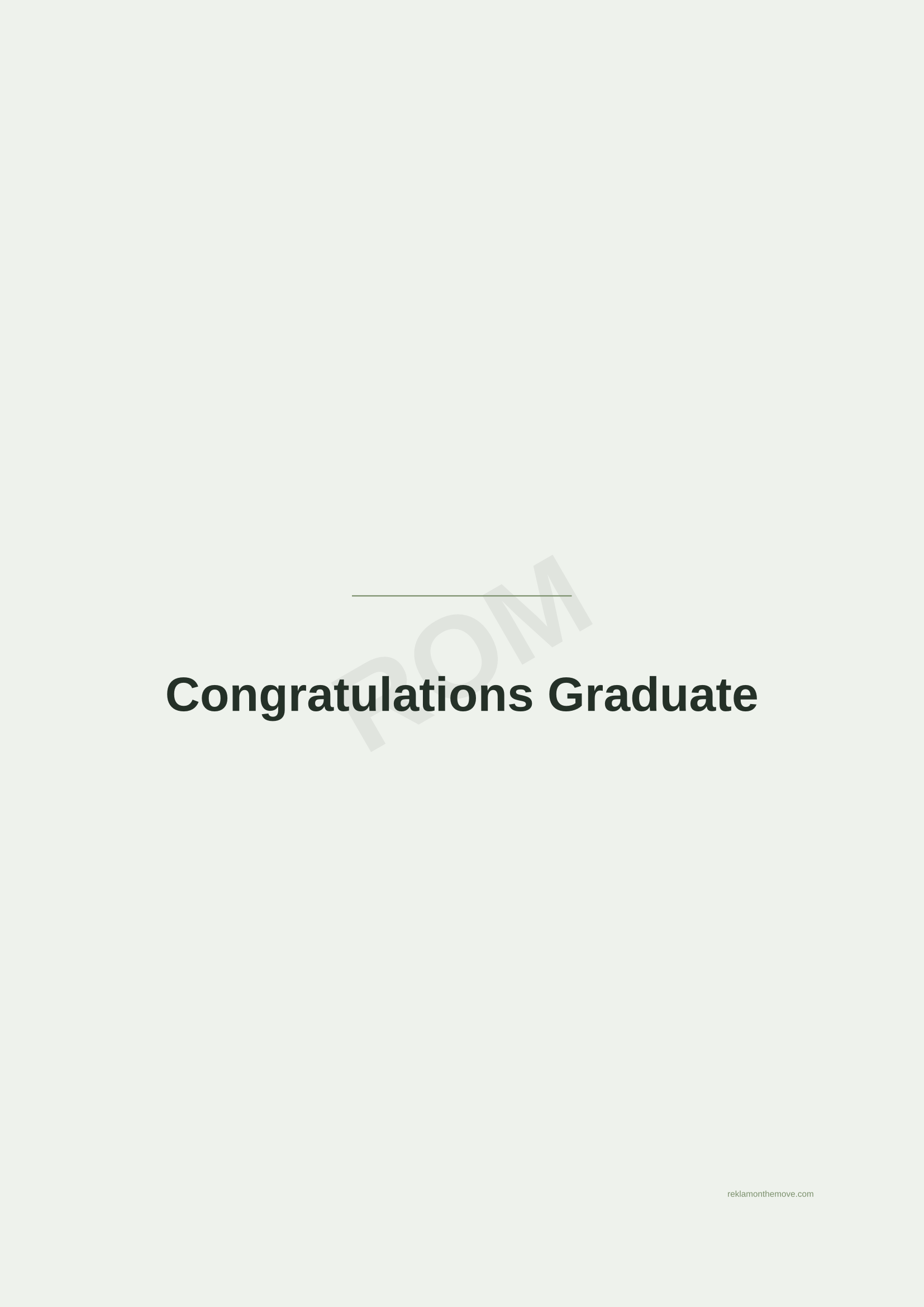 Congratulations Graduate · Adaçayı — ROM dijital ürün önizlemesi (filigranlı)