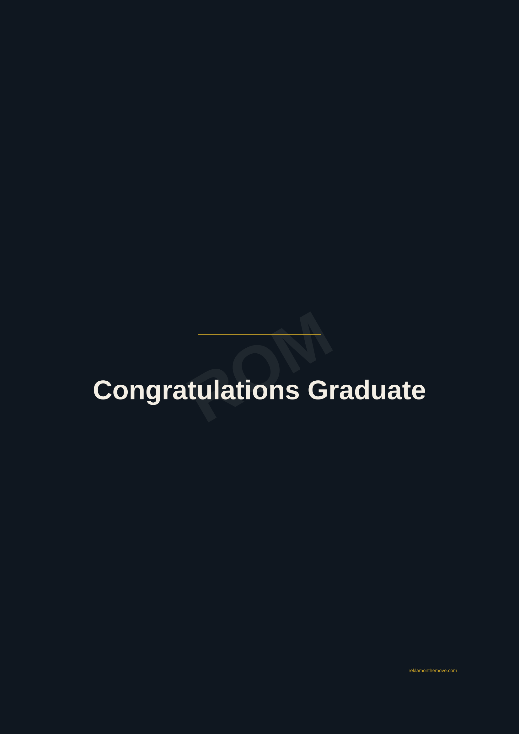 Congratulations Graduate · Gece — ROM dijital ürün önizlemesi (filigranlı)