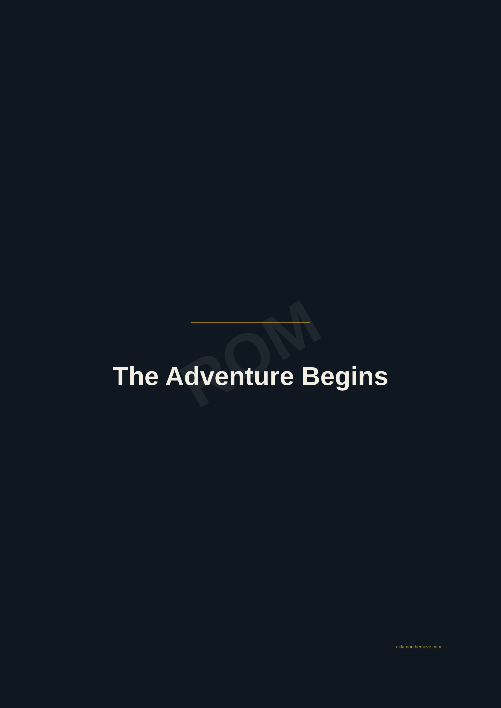 The Adventure Begins · Gece — ROM dijital ürün önizlemesi (filigranlı)