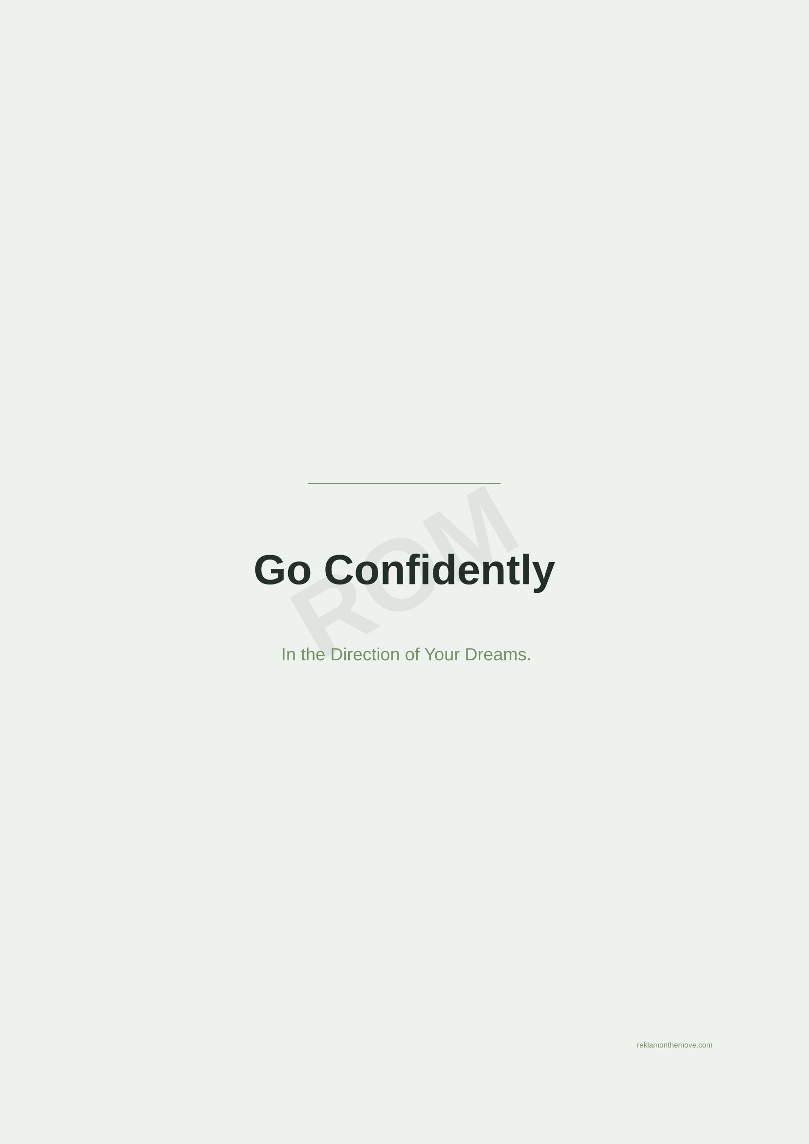 Go Confidently · Adaçayı — ROM dijital ürün önizlemesi (filigranlı)