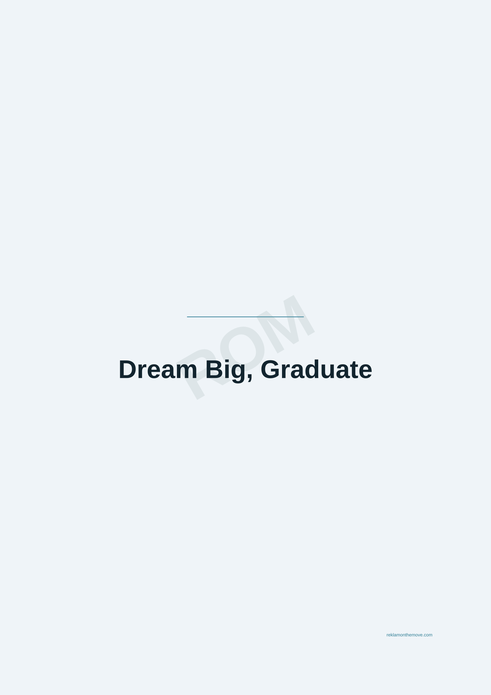 Dream Big, Graduate · Okyanus — ROM dijital ürün önizlemesi (filigranlı)
