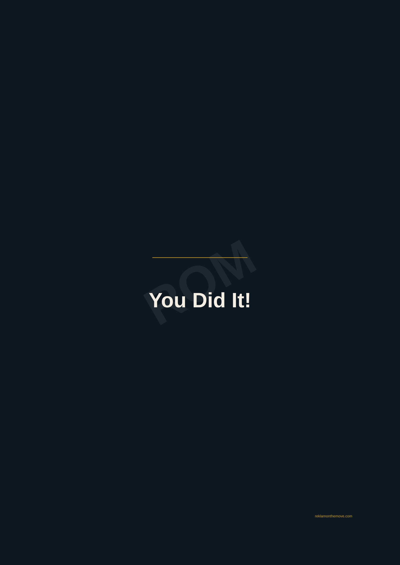 You Did It! · Gece — ROM dijital ürün önizlemesi (filigranlı)