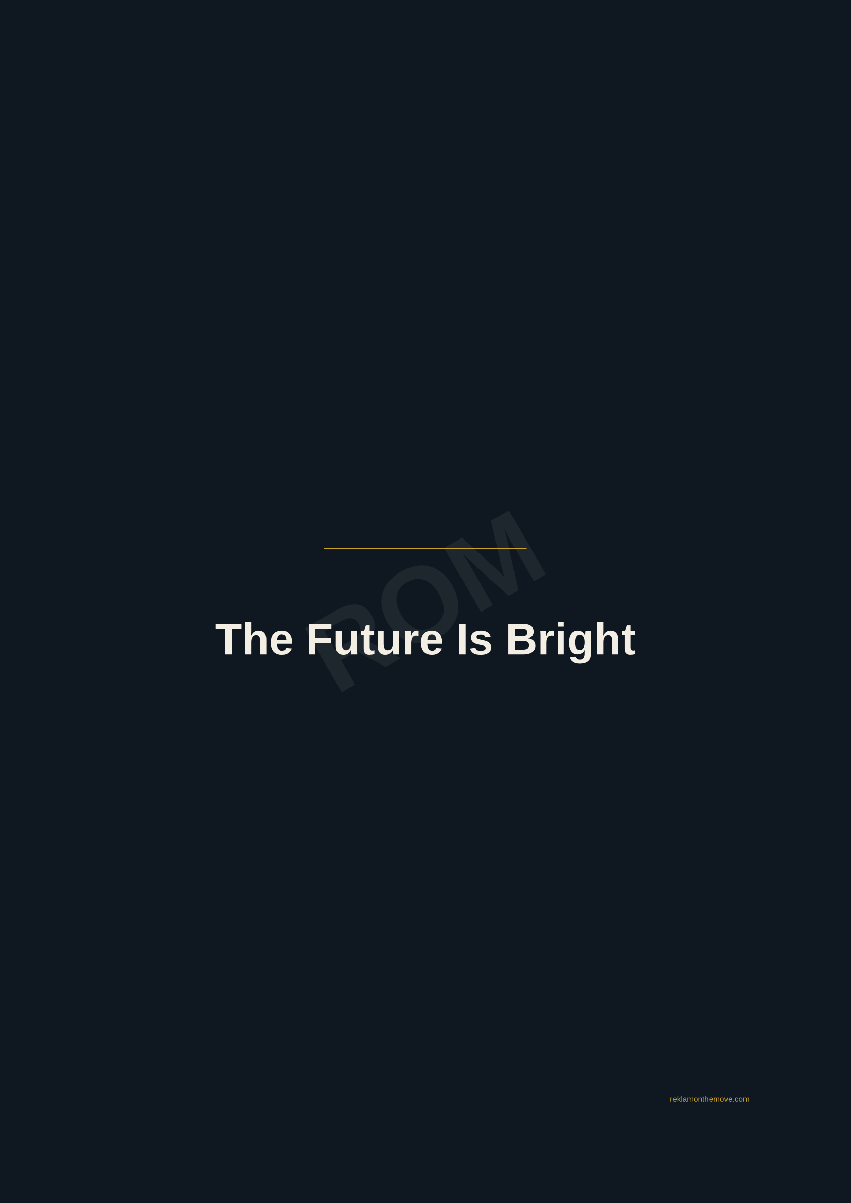 The Future Is Bright · Gece — ROM dijital ürün önizlemesi (filigranlı)