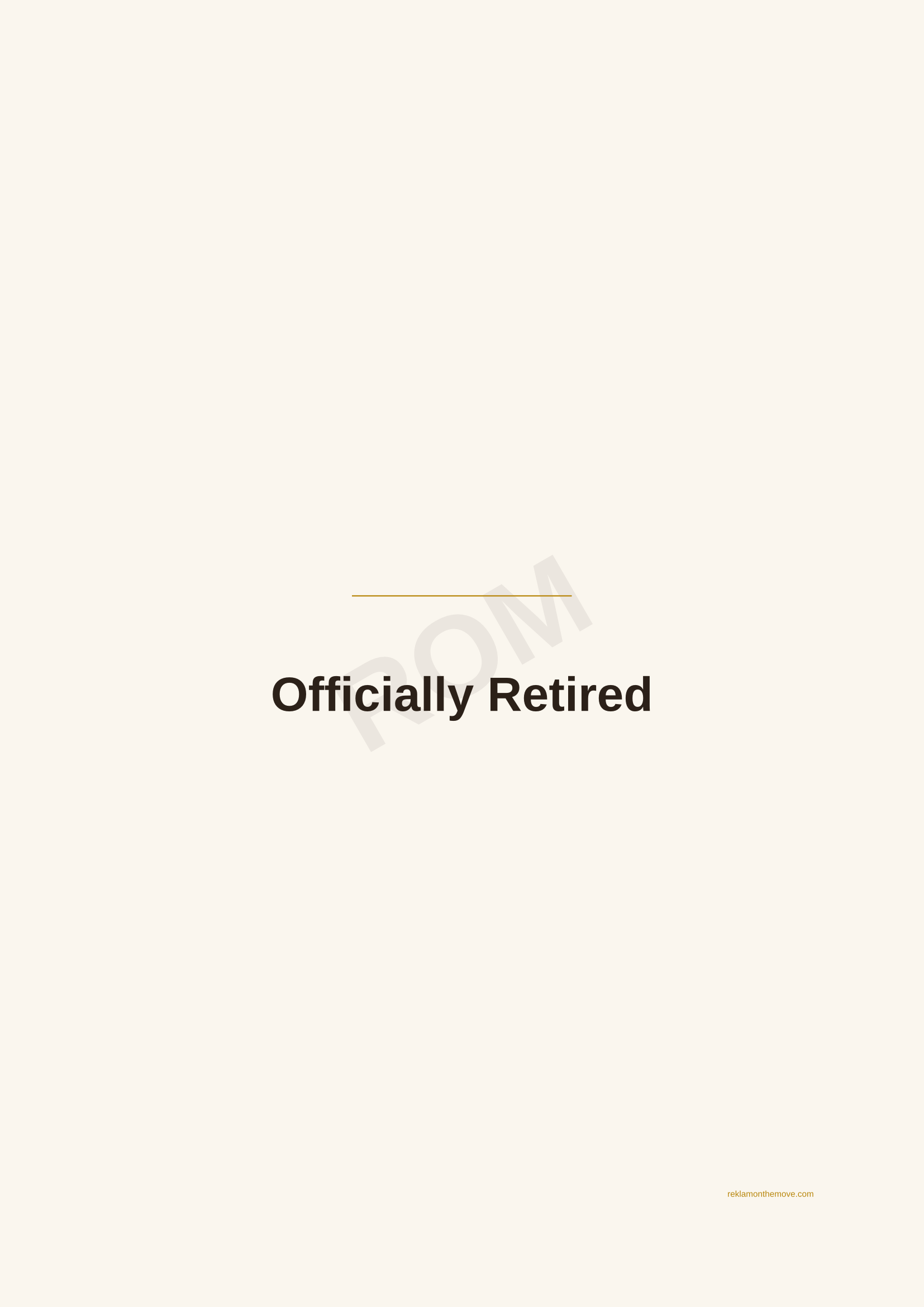 Officially Retired · Espresso — ROM dijital ürün önizlemesi (filigranlı)