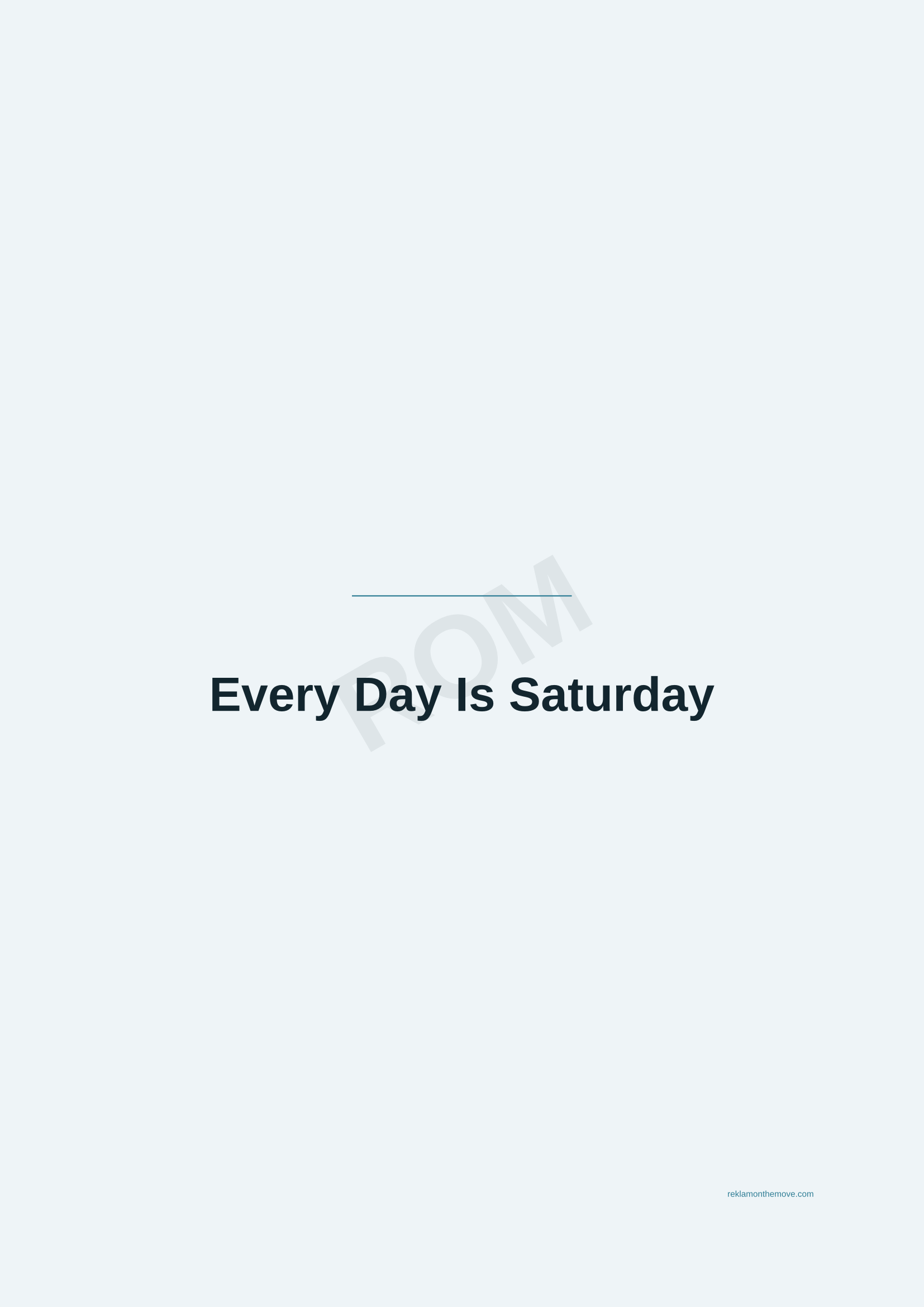 Every Day Is Saturday · Okyanus — ROM dijital ürün önizlemesi (filigranlı)